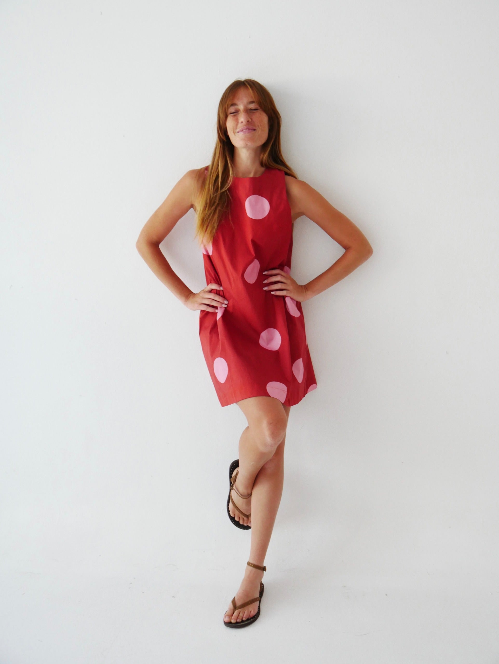 Macarena Burgundy Dress