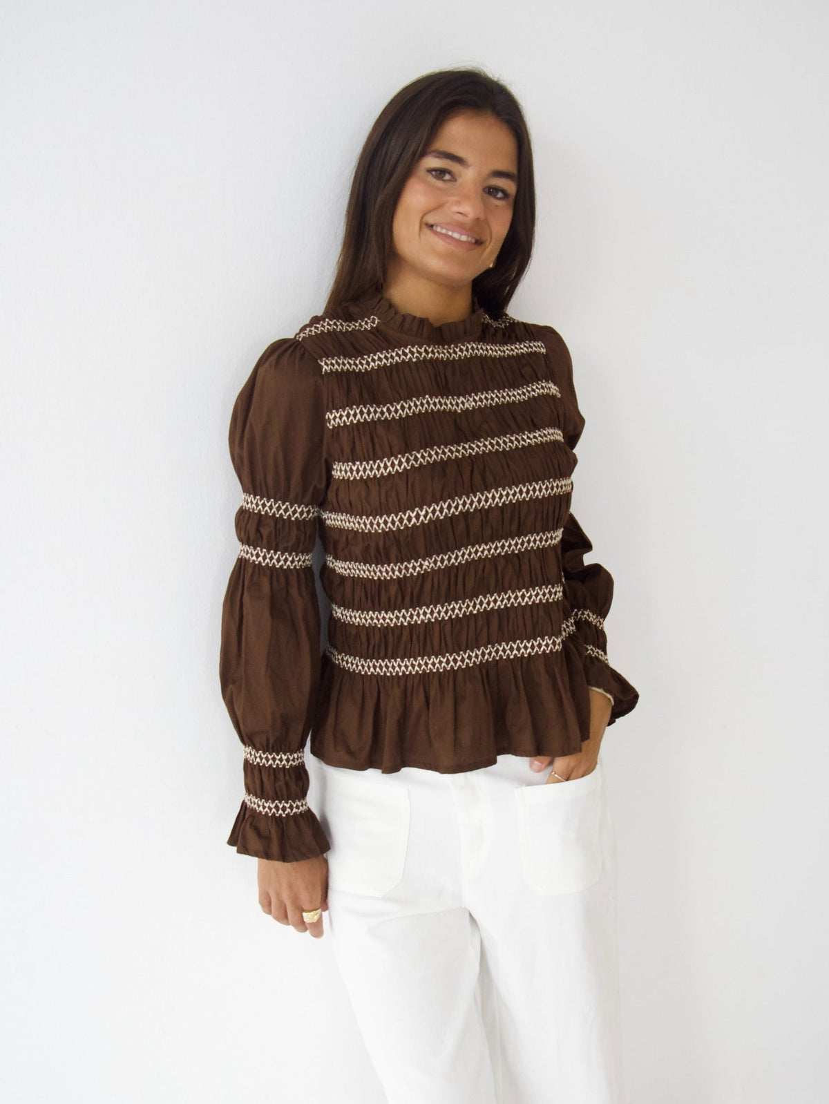 Blusa Eloise Marrón