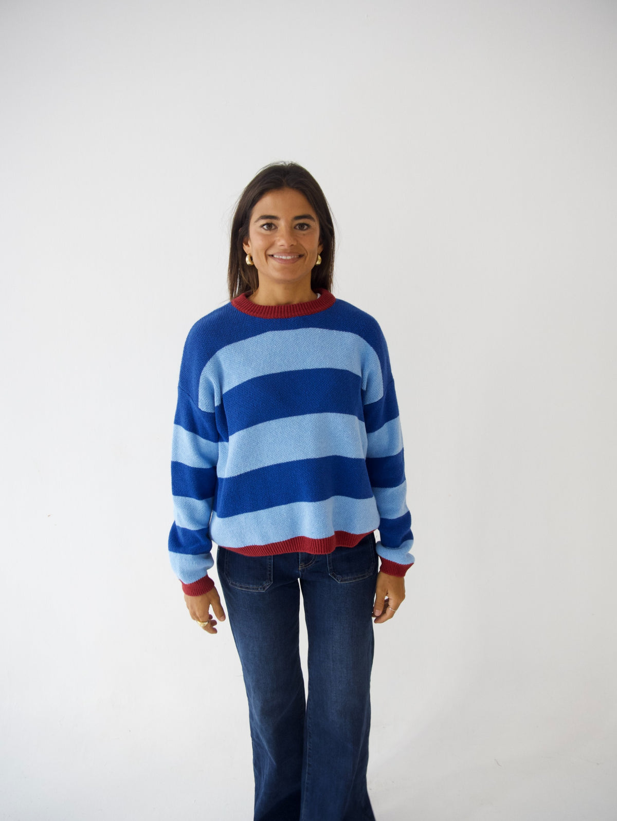 Alexia Jersey Blue Stripes