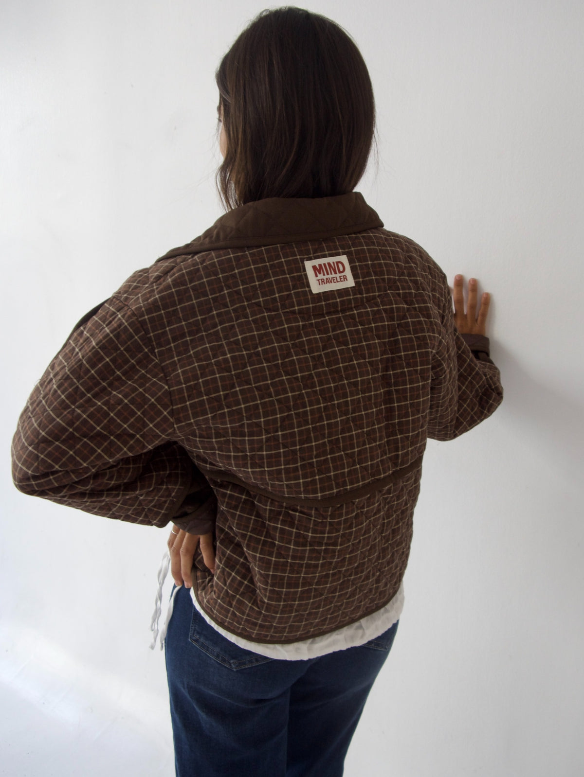 Chaqueta Mili Cuadros Marrón
