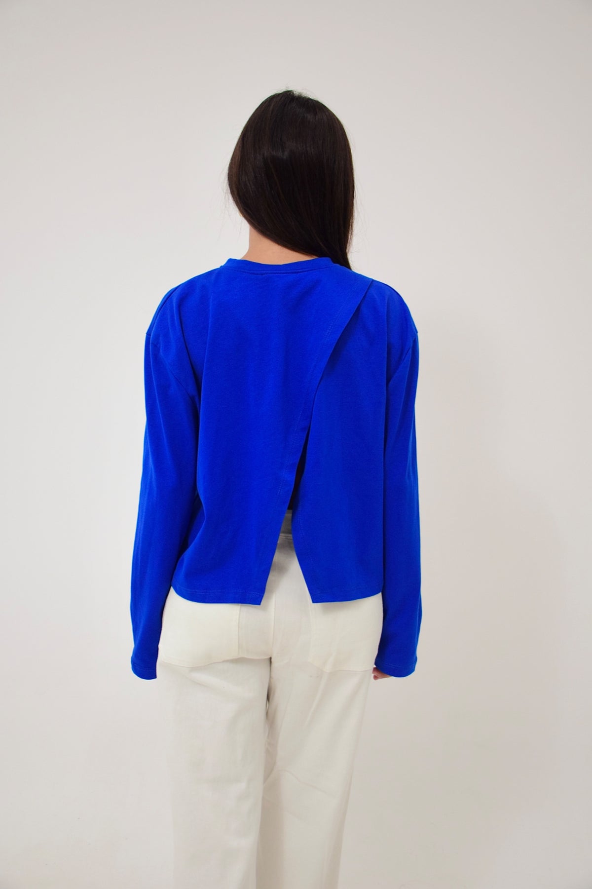 Camiseta Ágata Manga Larga Azul