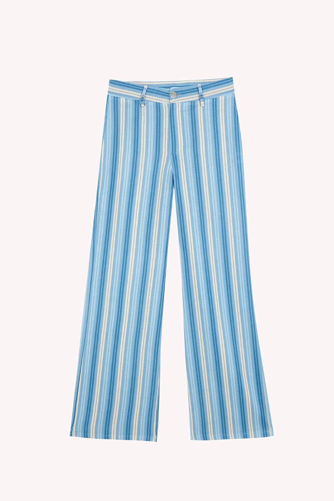 Pantalón Ana Azul Lino