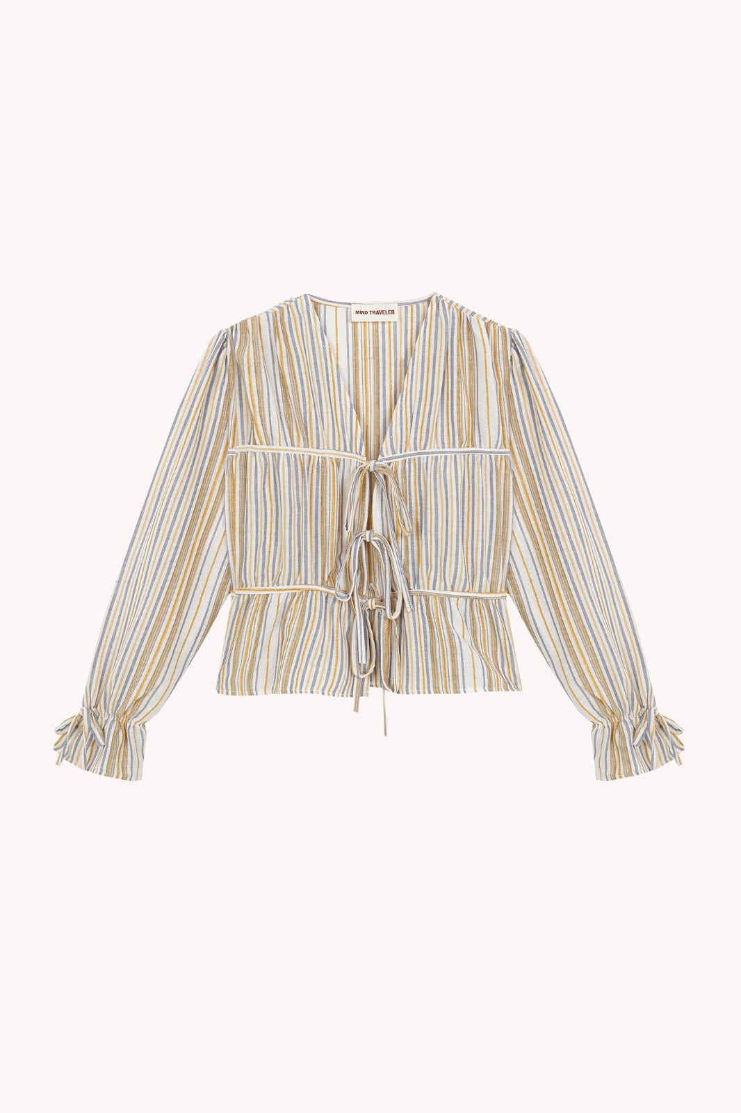 Lucia Yellow Striped Blouse