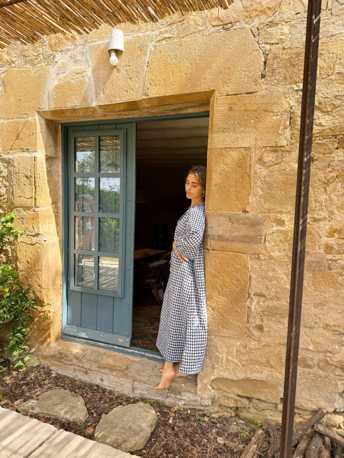 Matilde Navy Vichy Dress