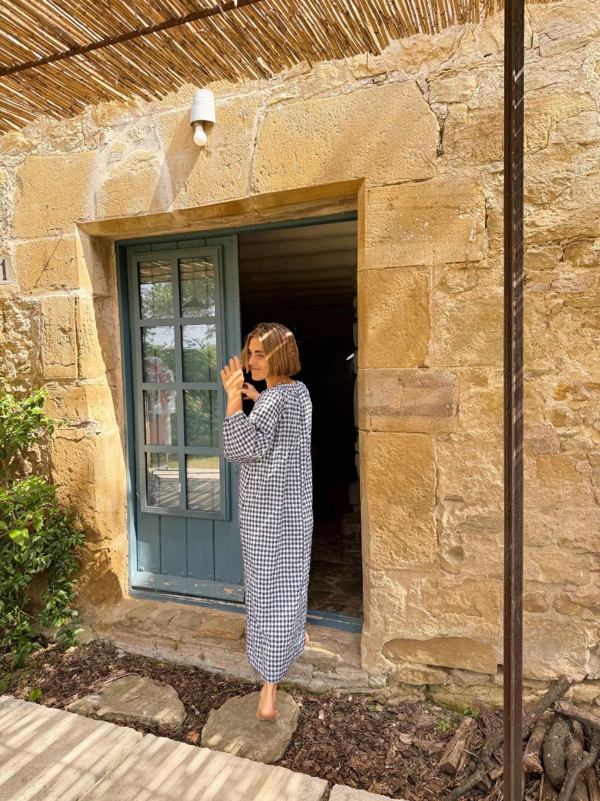 Matilde Navy Vichy Dress