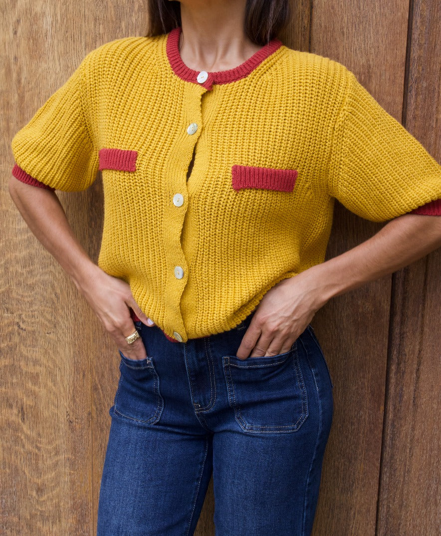 Mia Mustard Cardigan
