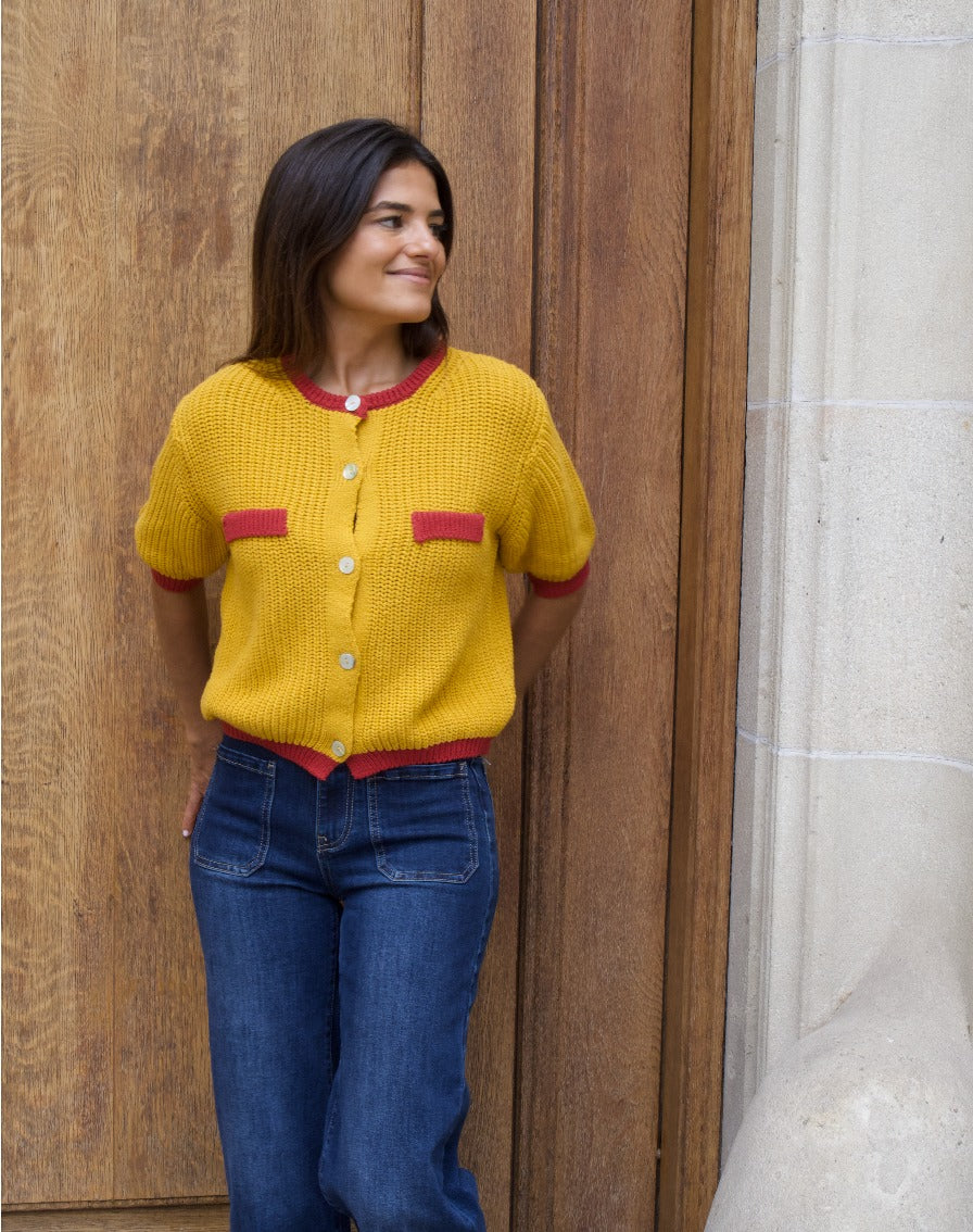 Mia Mustard Cardigan