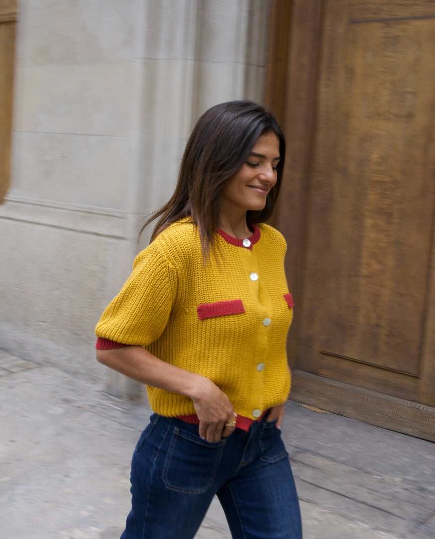 Mia Mustard Cardigan