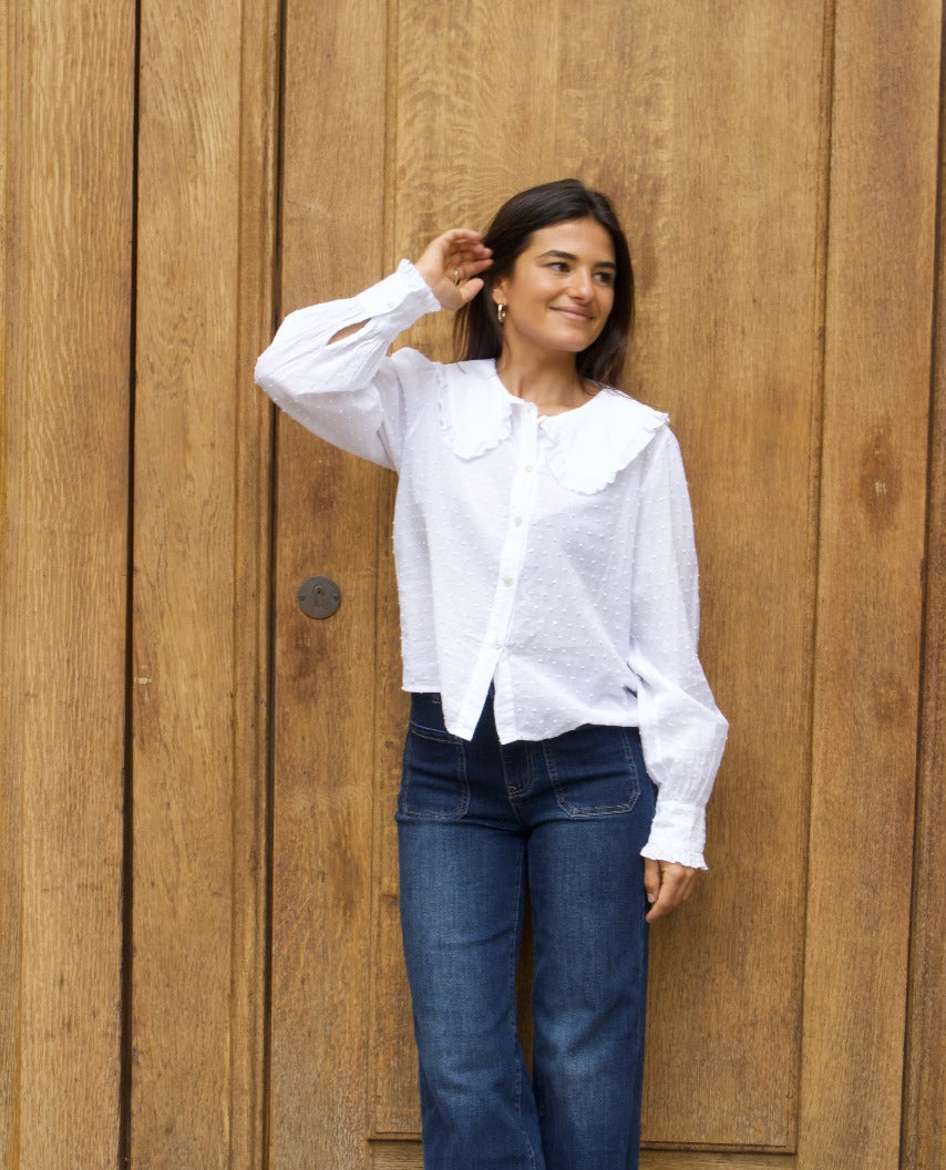 Diana White Blouse