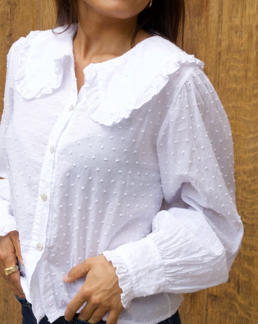 Diana White Blouse