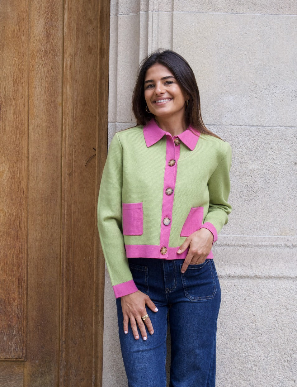 Green Dahlia Cardigan