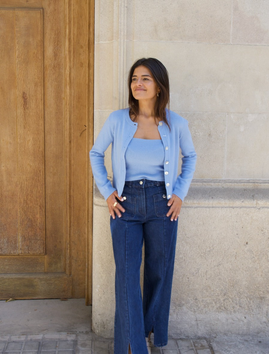 Inés Blue Top