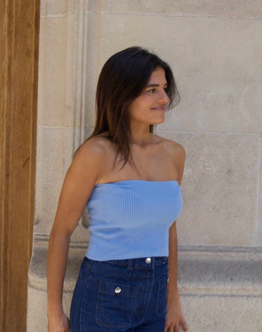 Inés Blue Top