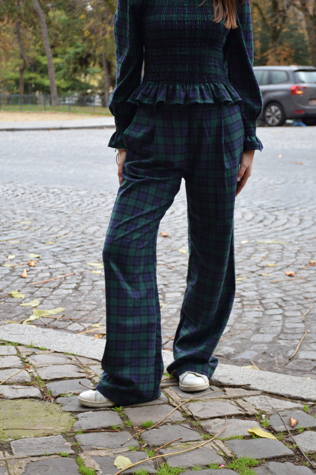 Pantalón Alia Verde y Marino