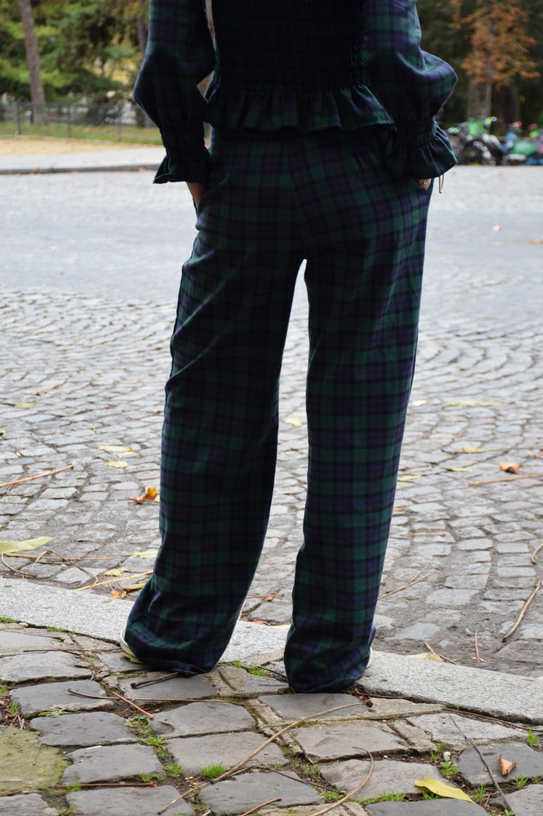 Pantalón Alia Verde y Marino