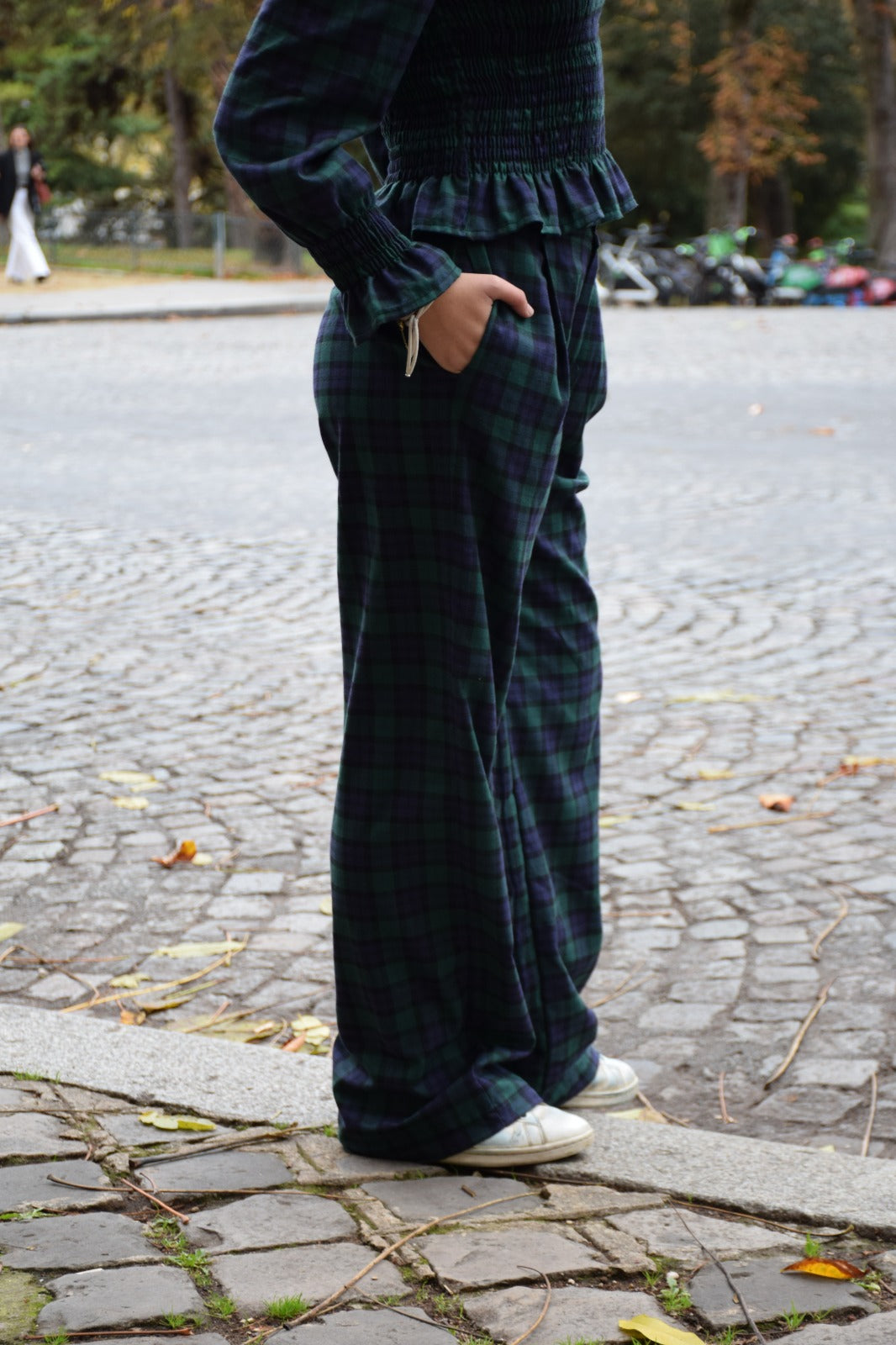 Pantalón Alia Verde y Marino