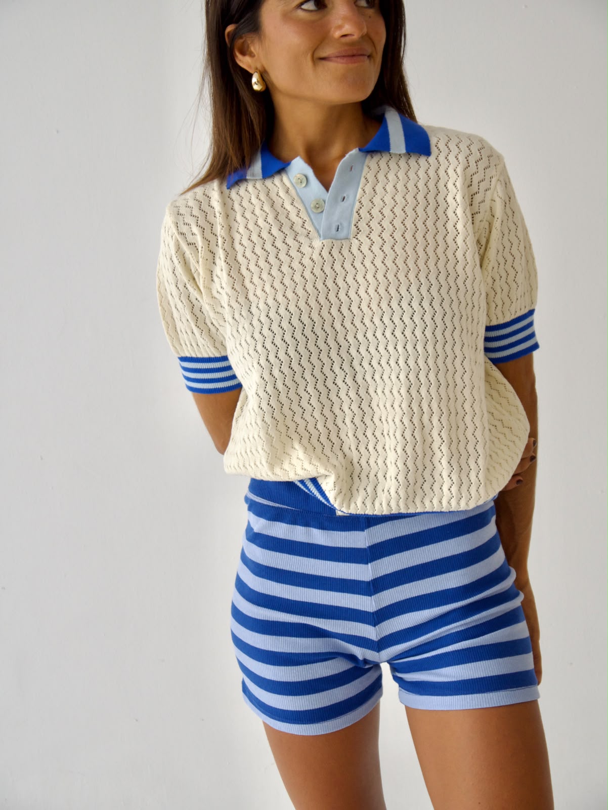 Polo Sara Blau i Cel
