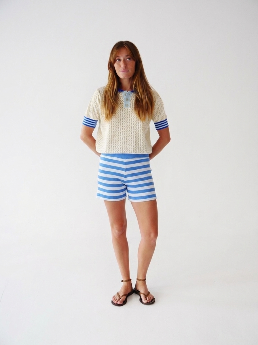 Nuria Celeste and Azul Shorts