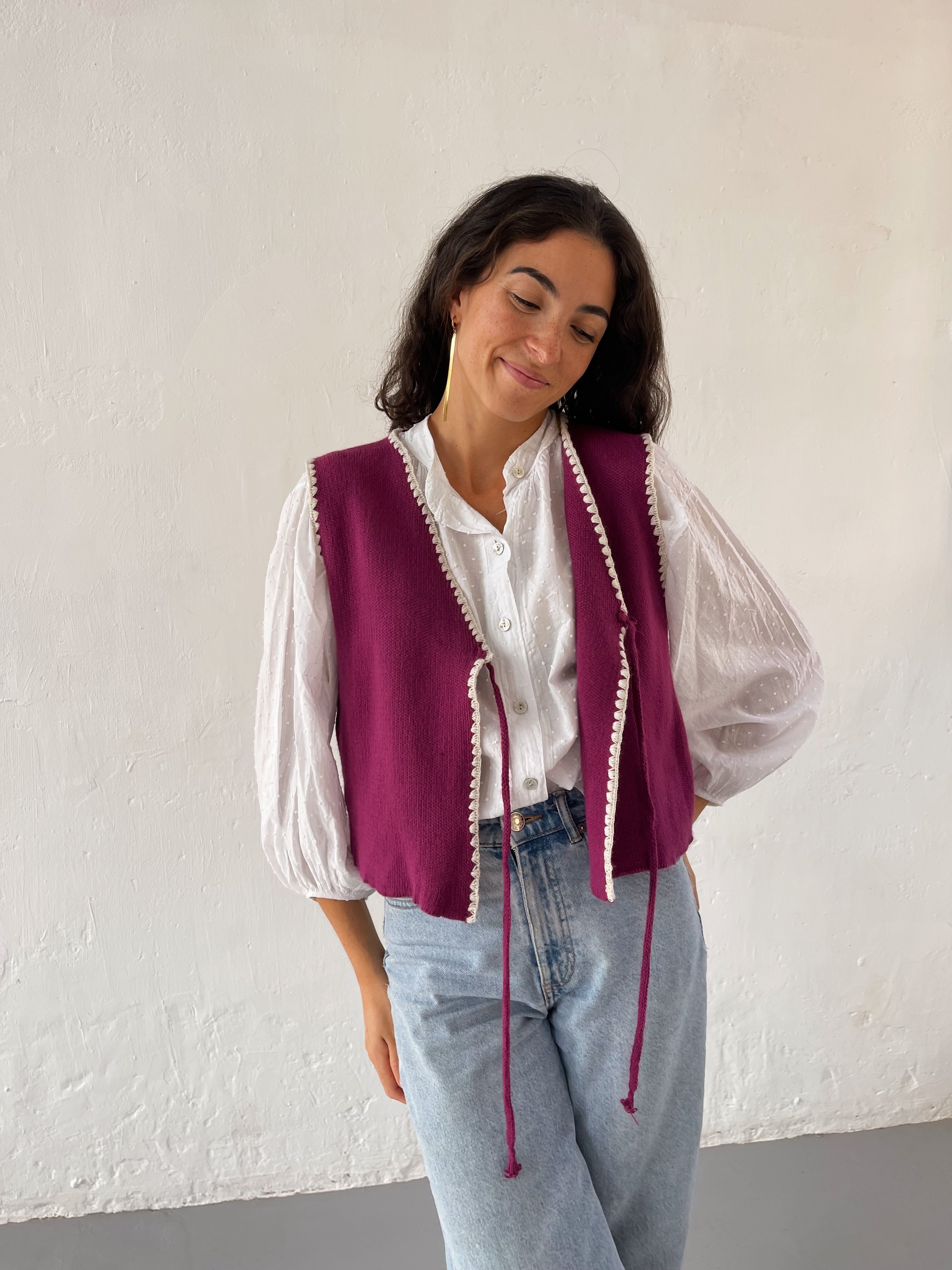 Buganvilla Knitted Vest