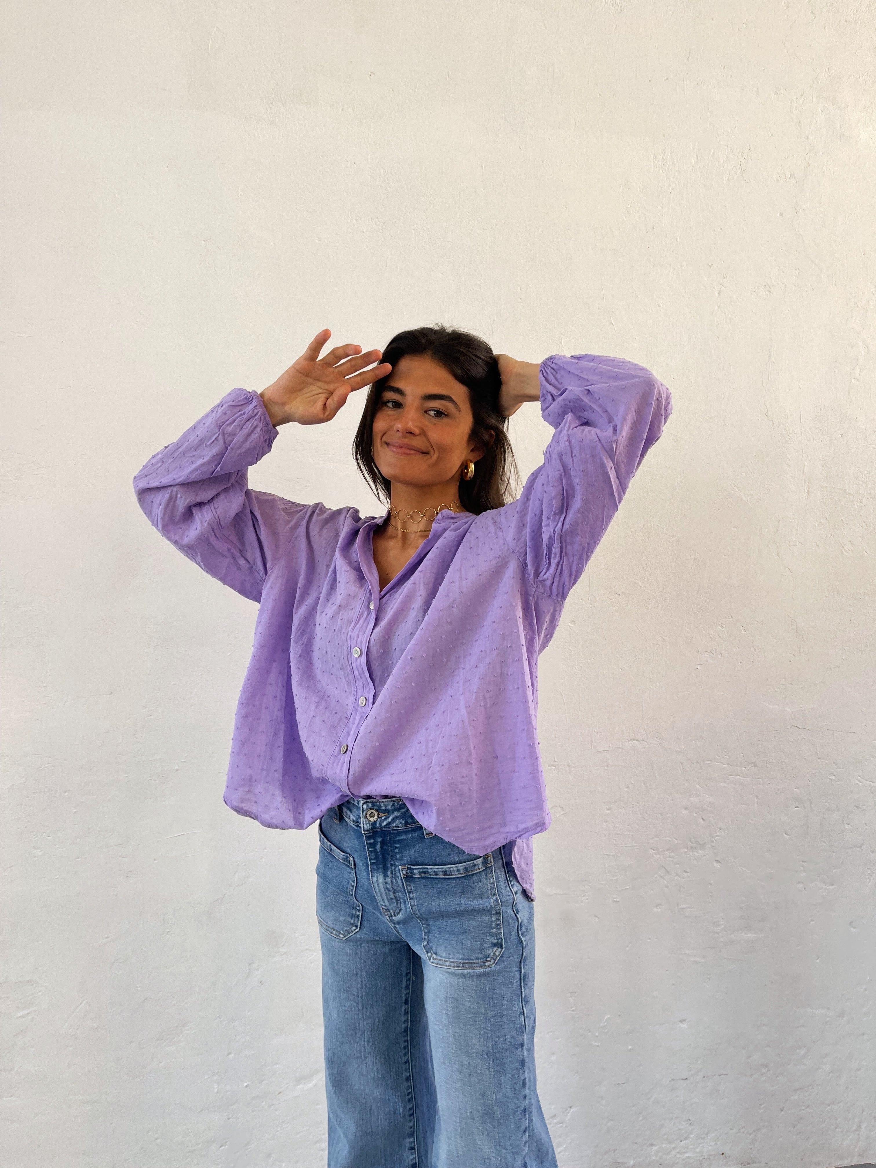 Julia Lavender Blouse