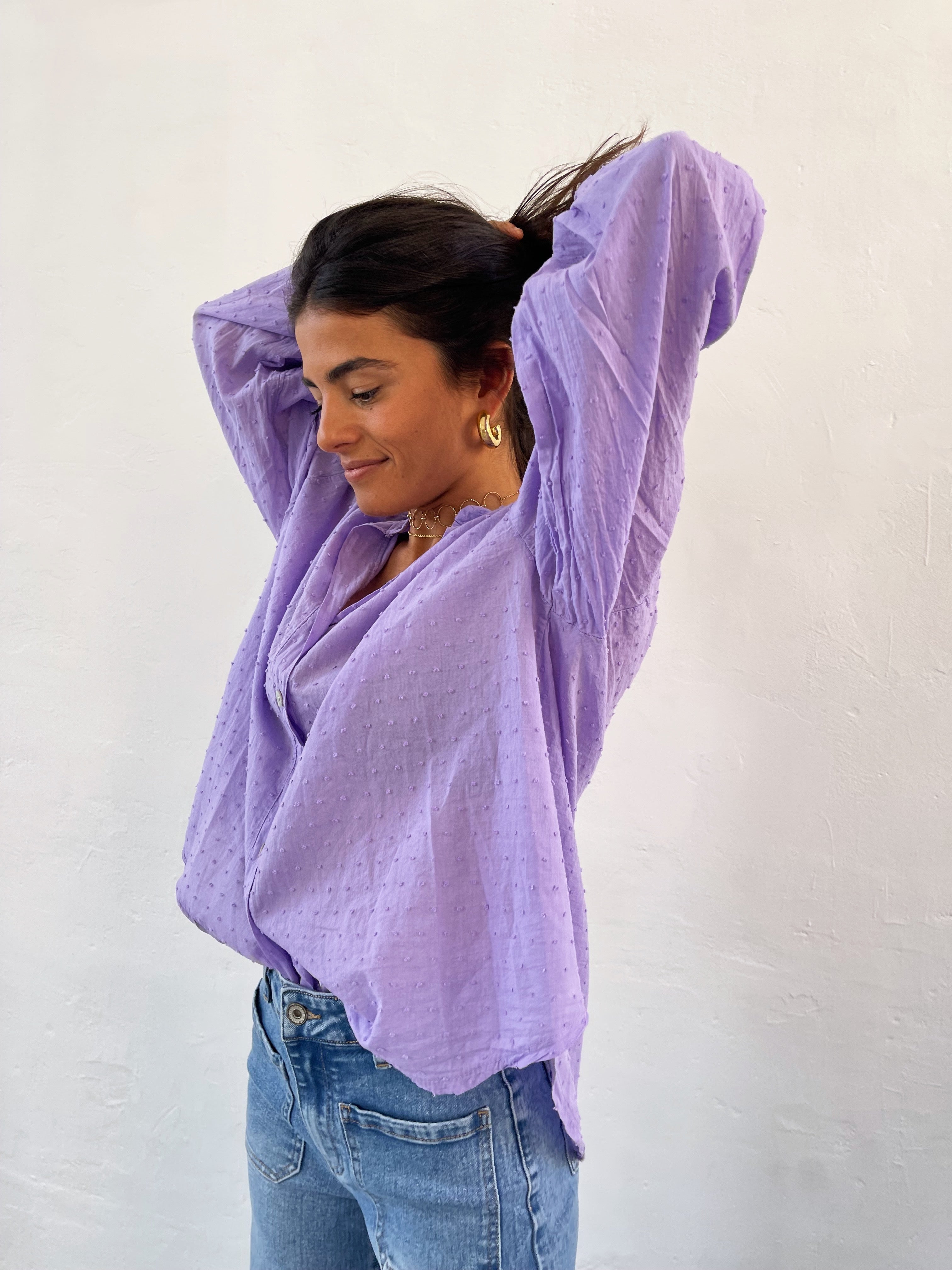 Julia Lavender Blouse