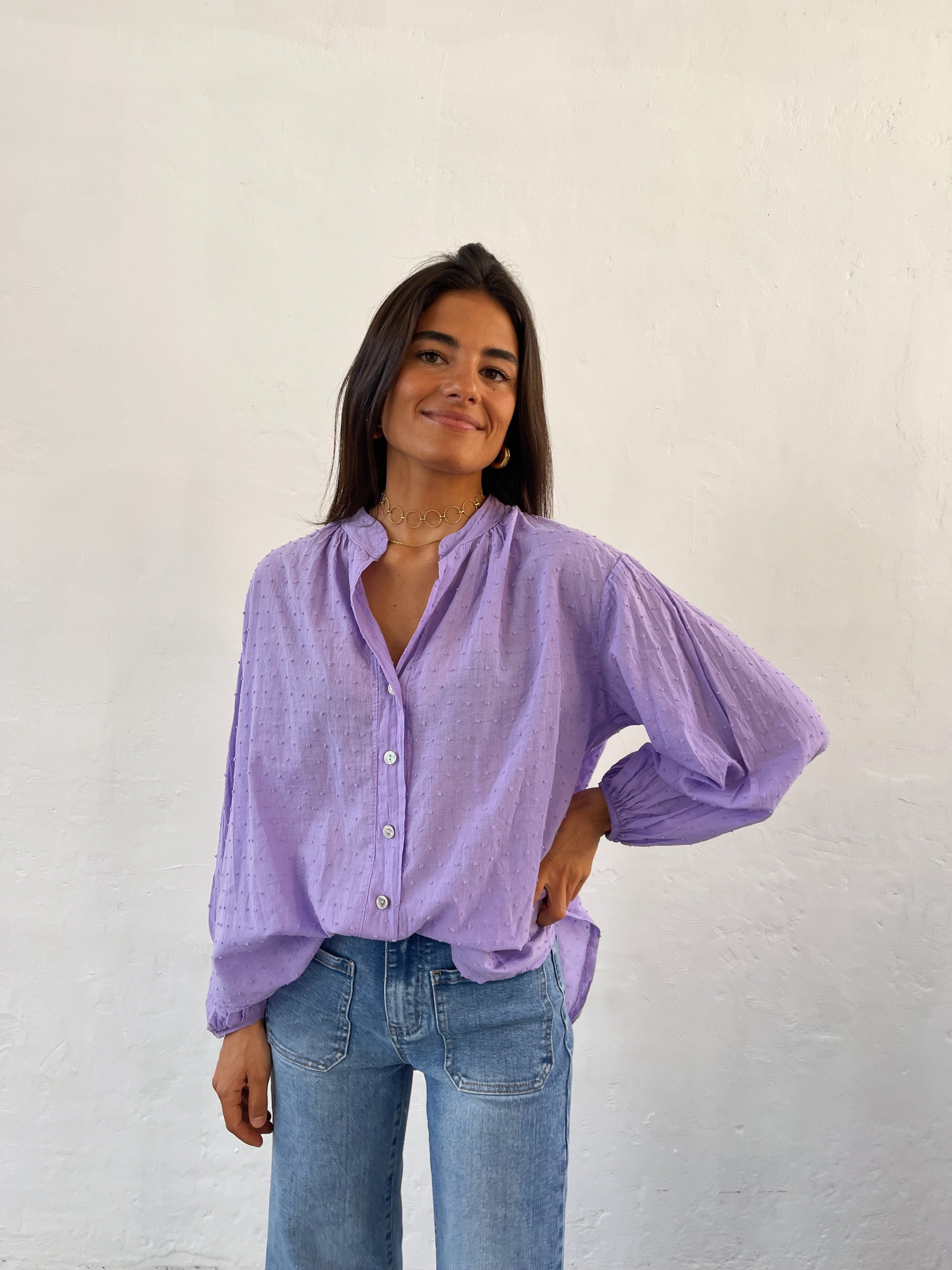 Julia Lavender Blouse