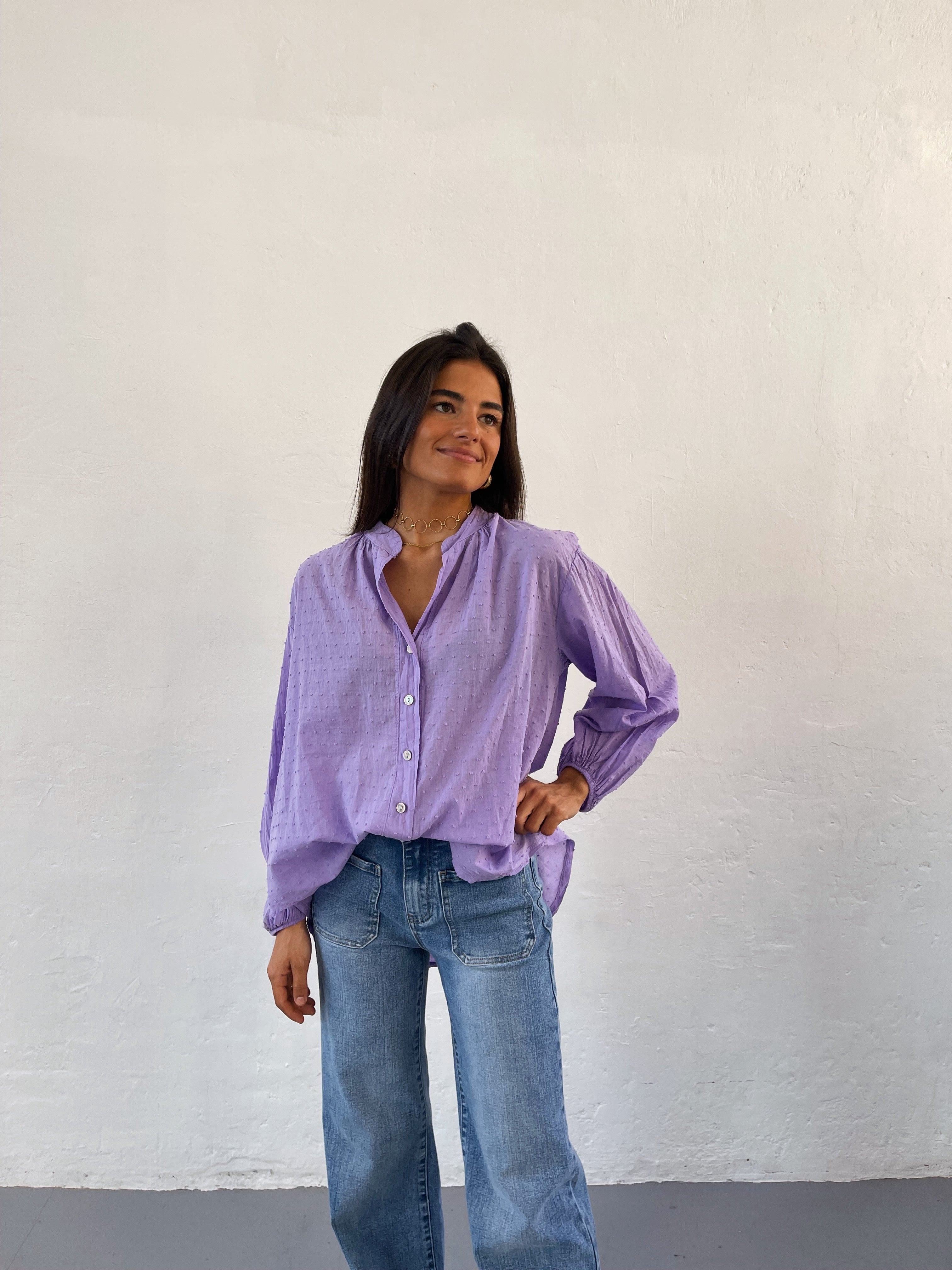 Julia Lavender Blouse