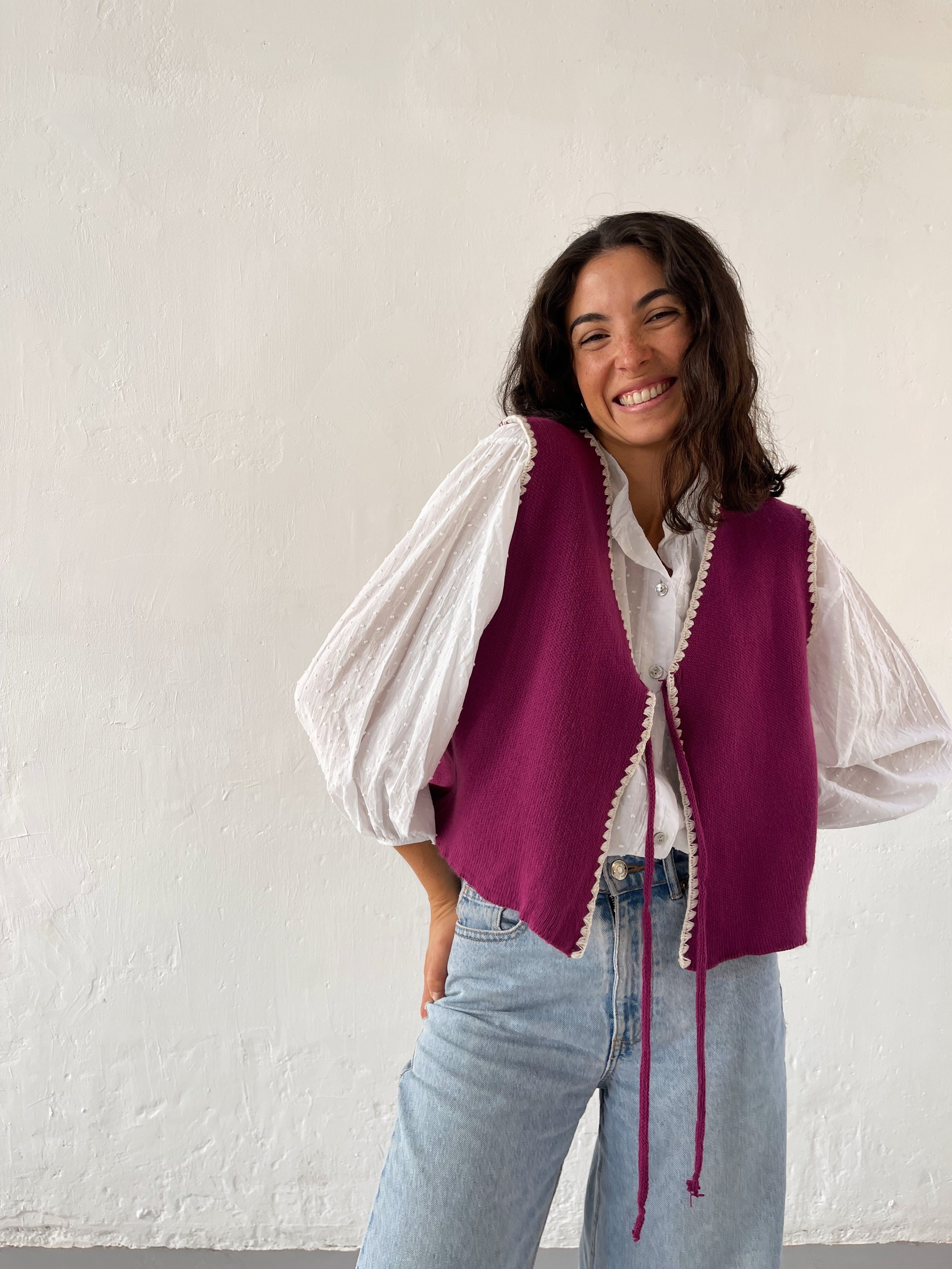 Buganvilla Knitted Vest