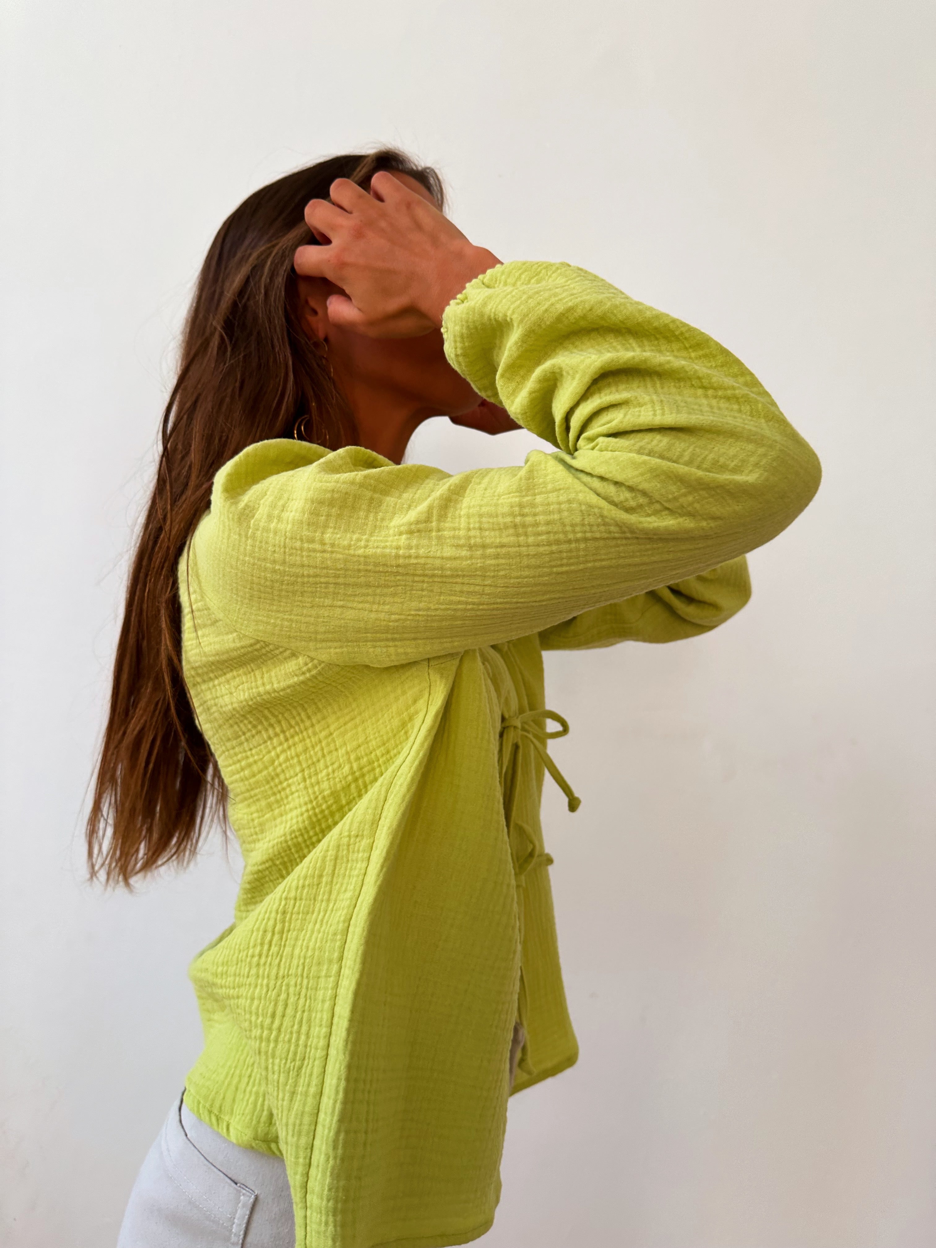 Paula Avocado Blouse