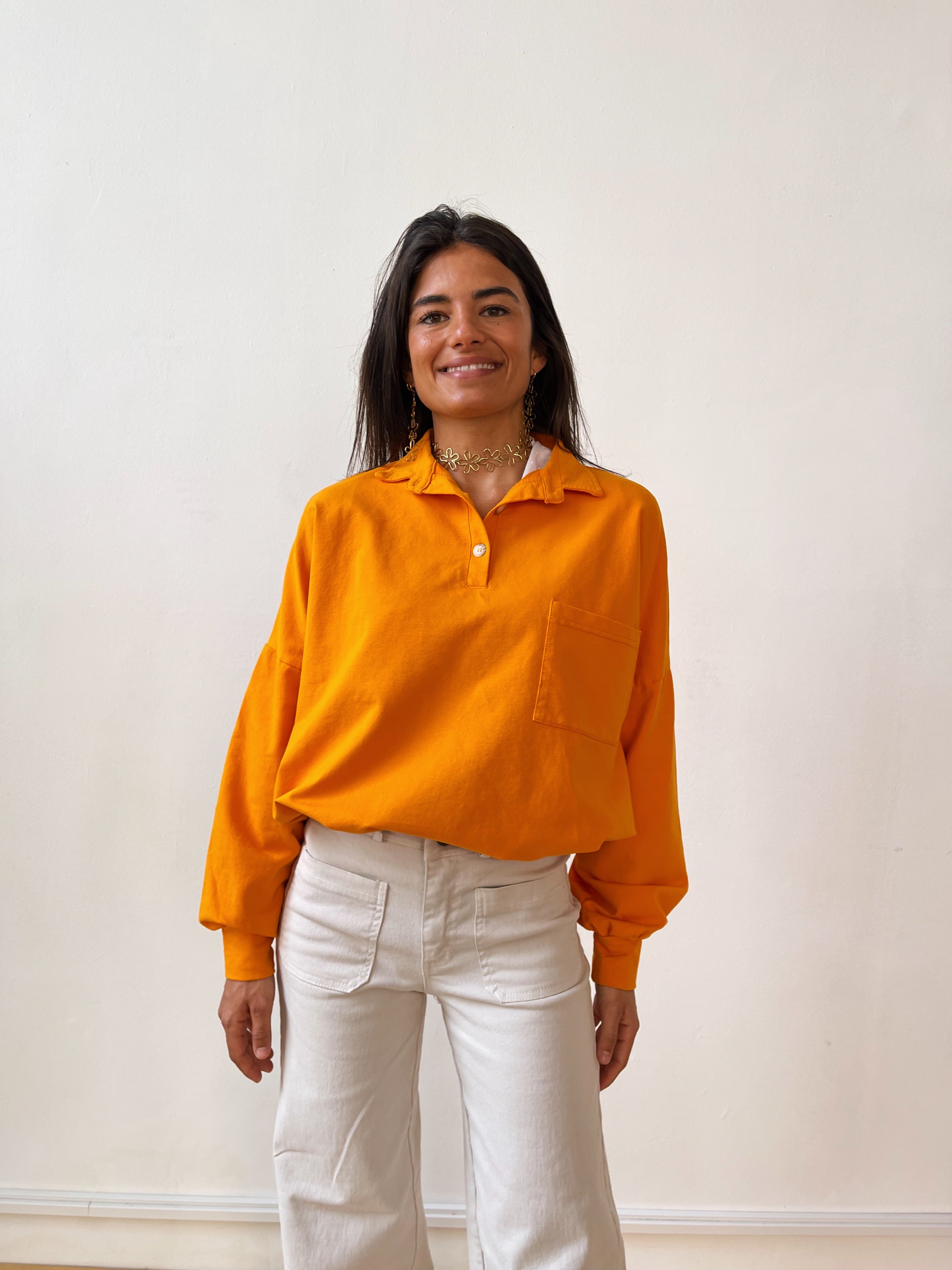 Orange Sweater