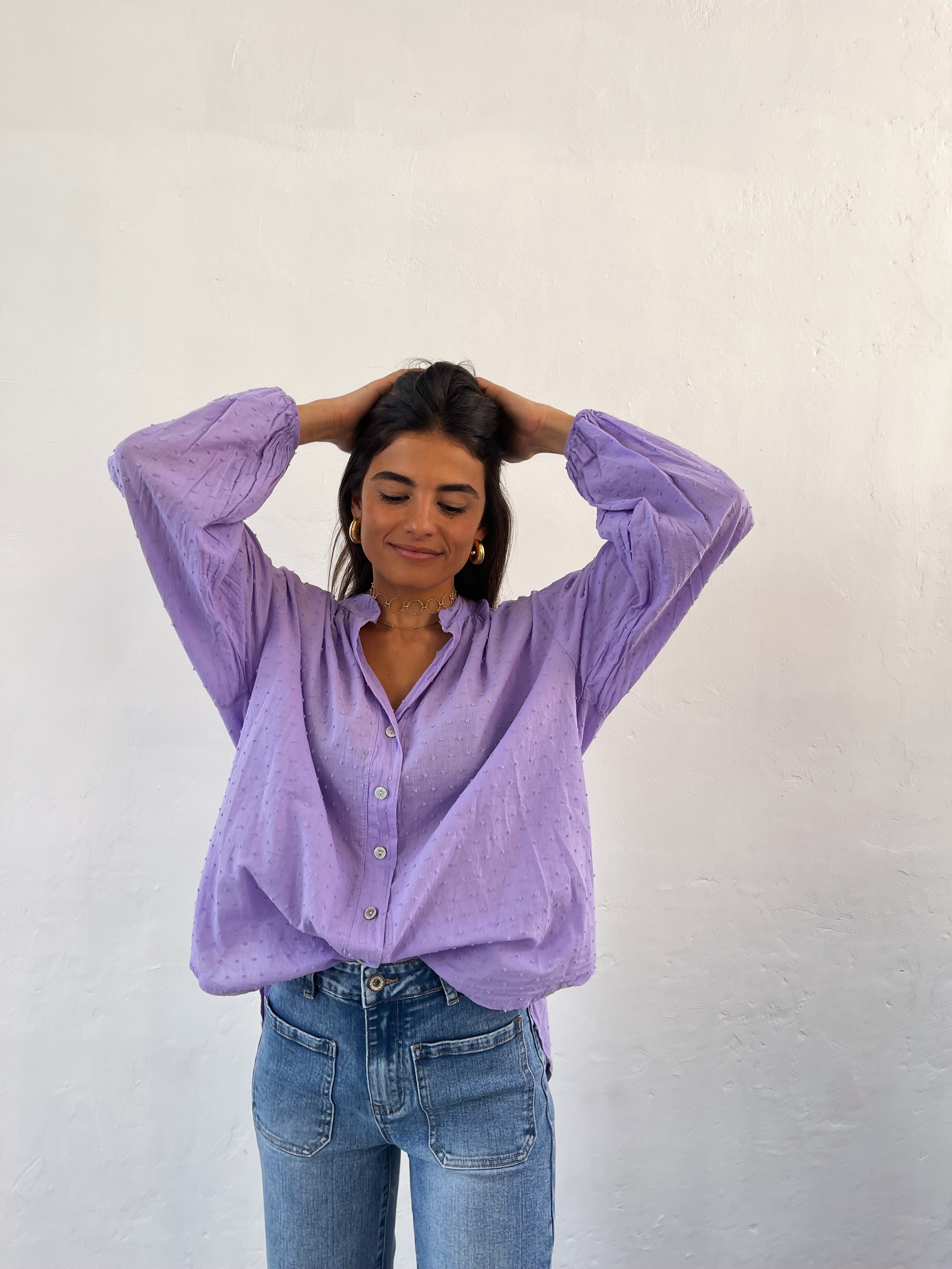 Julia Lavender Blouse