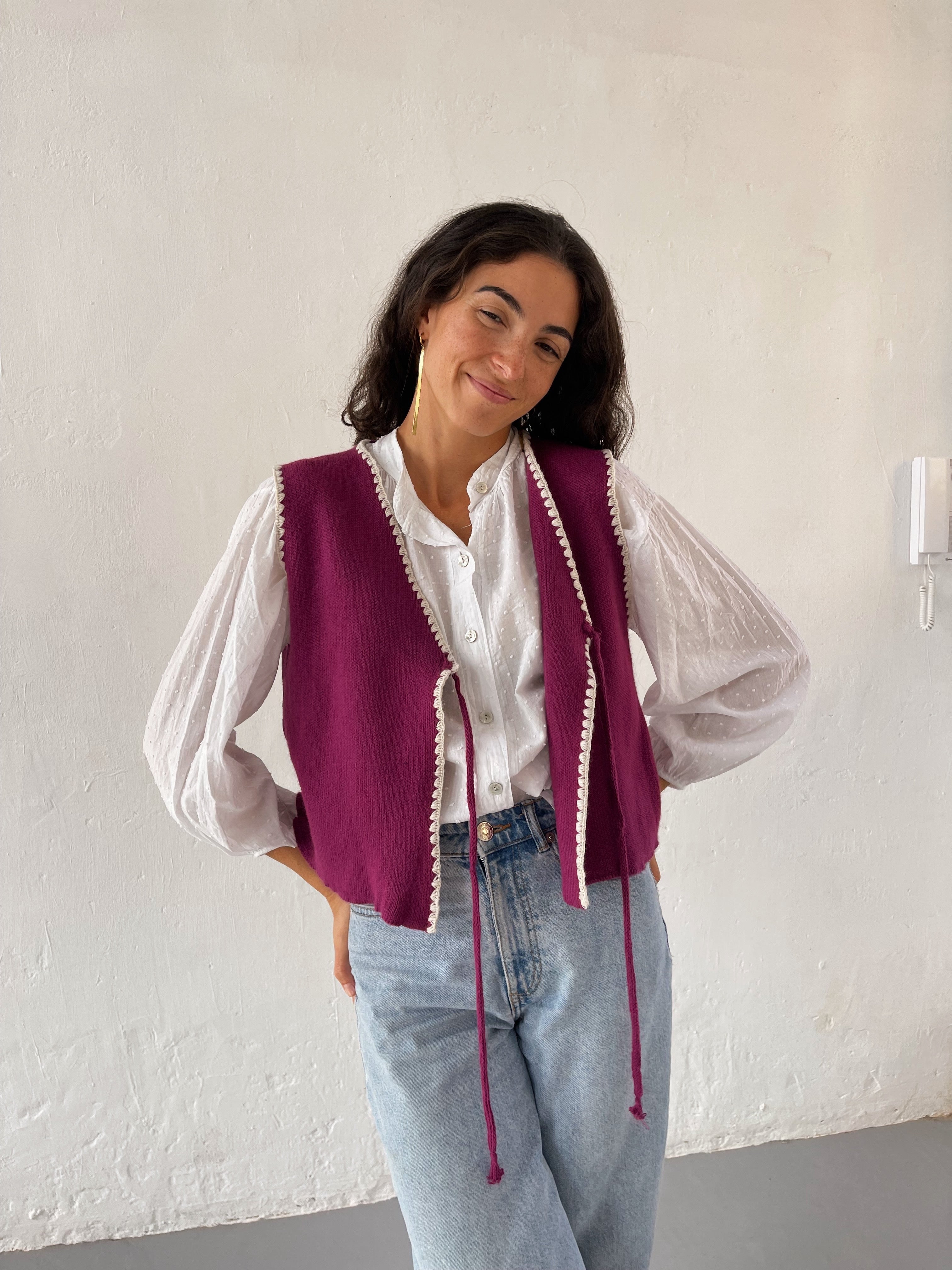 Buganvilla Knitted Vest