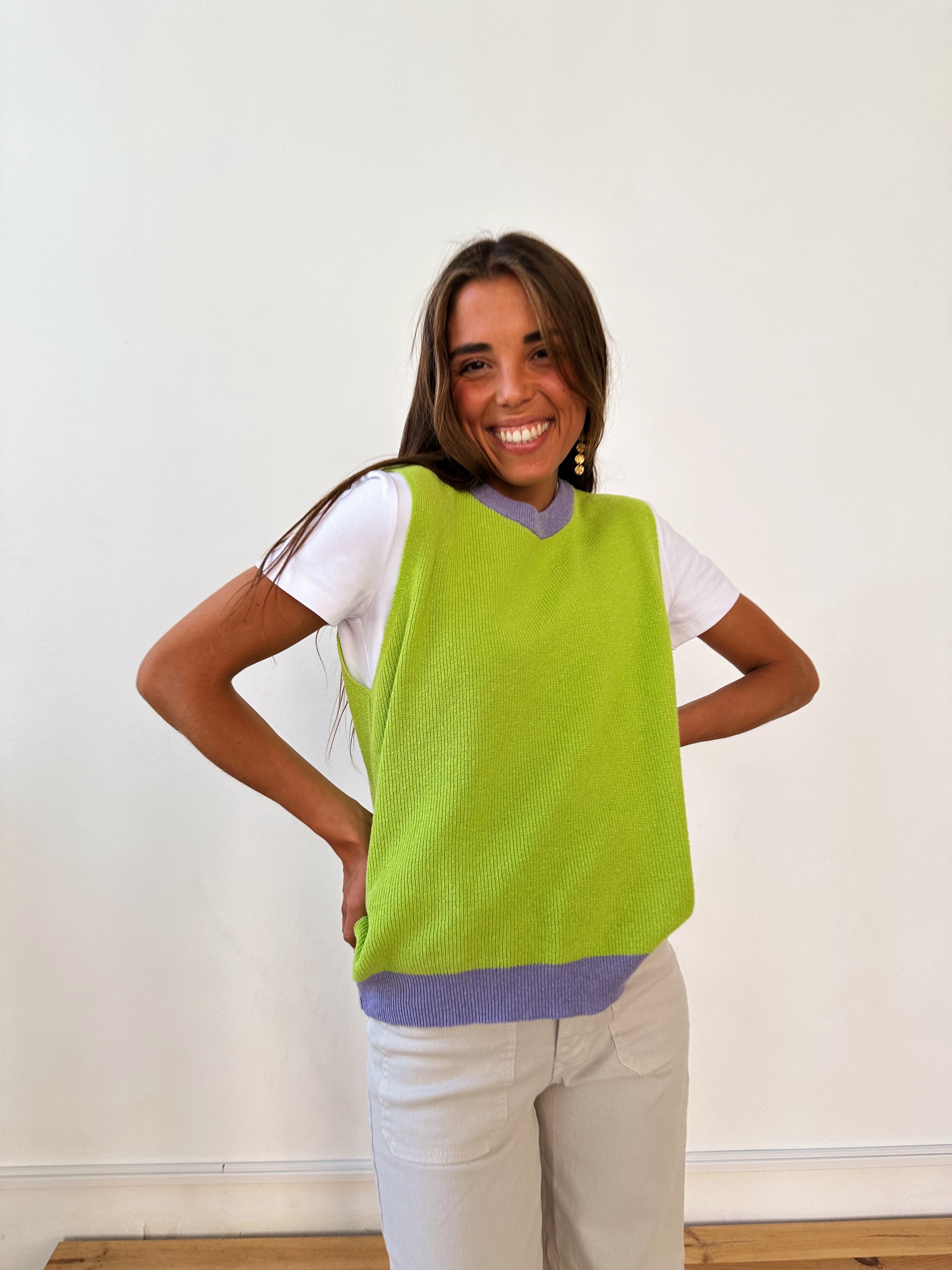 Carla Lime Vest