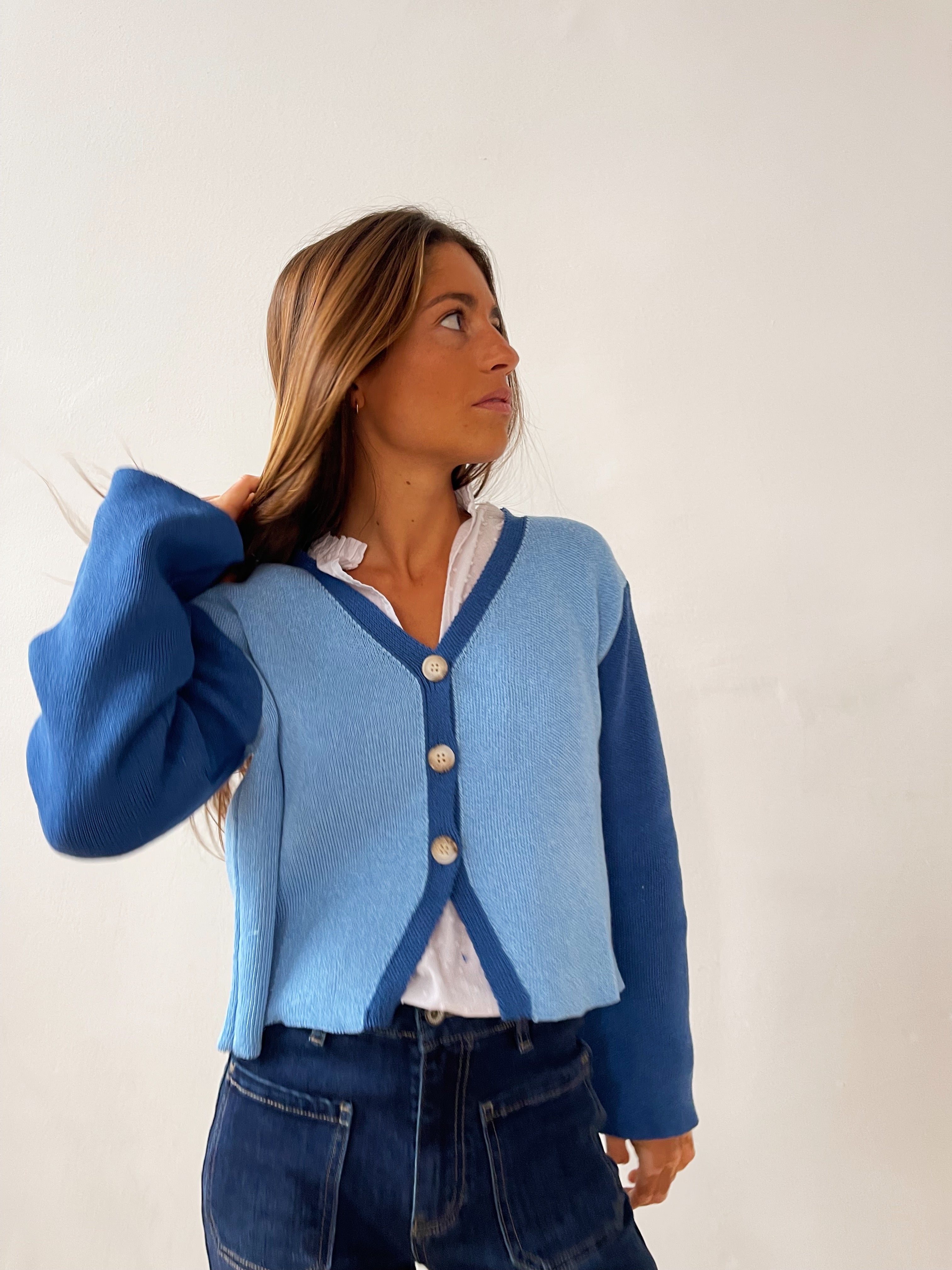 Rous Blue Cardigan