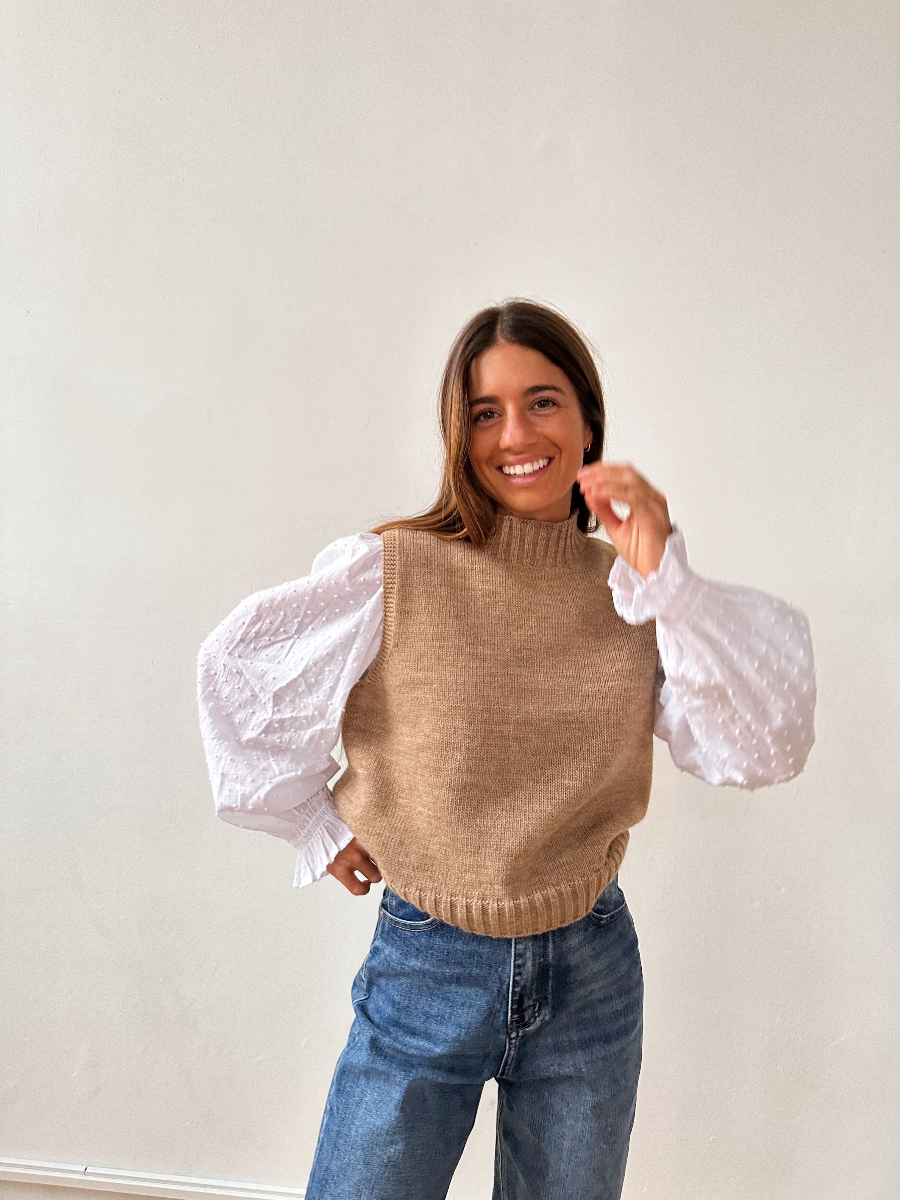 Clara Beige Vest