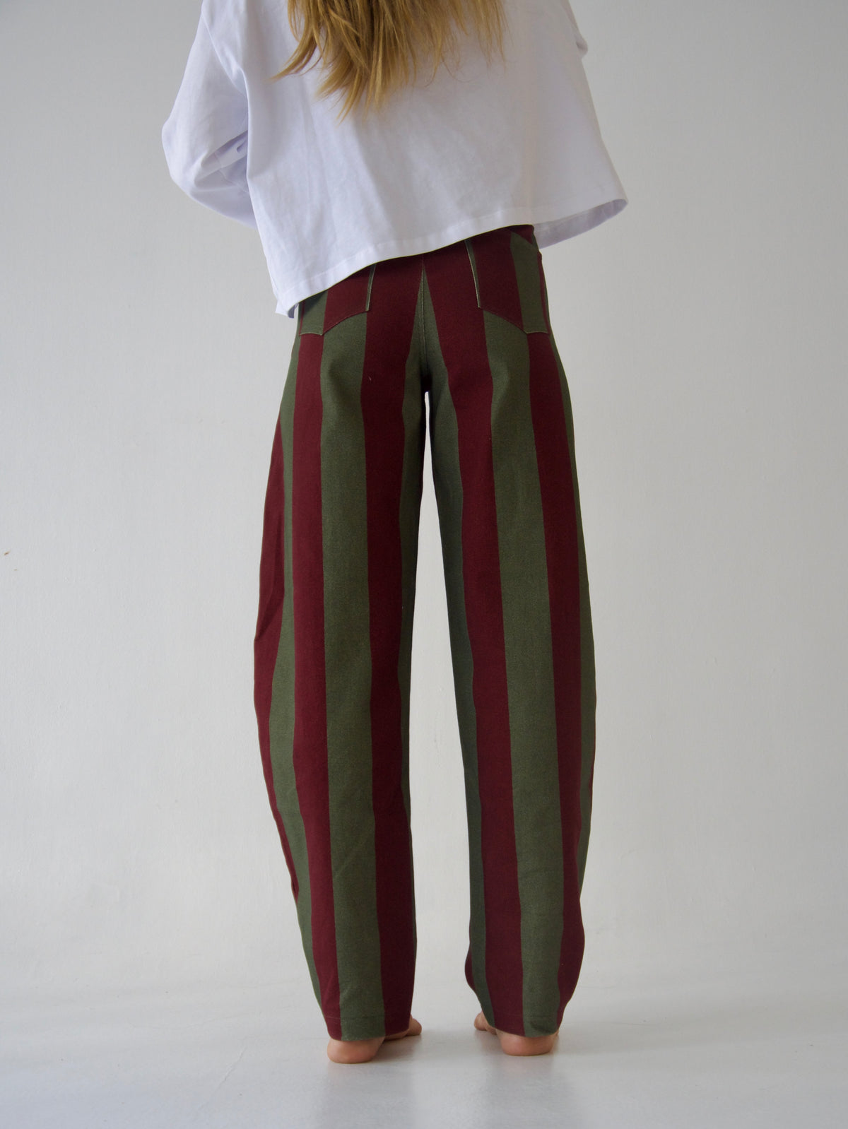 Jeans Clarissa Burgundy y Khaki