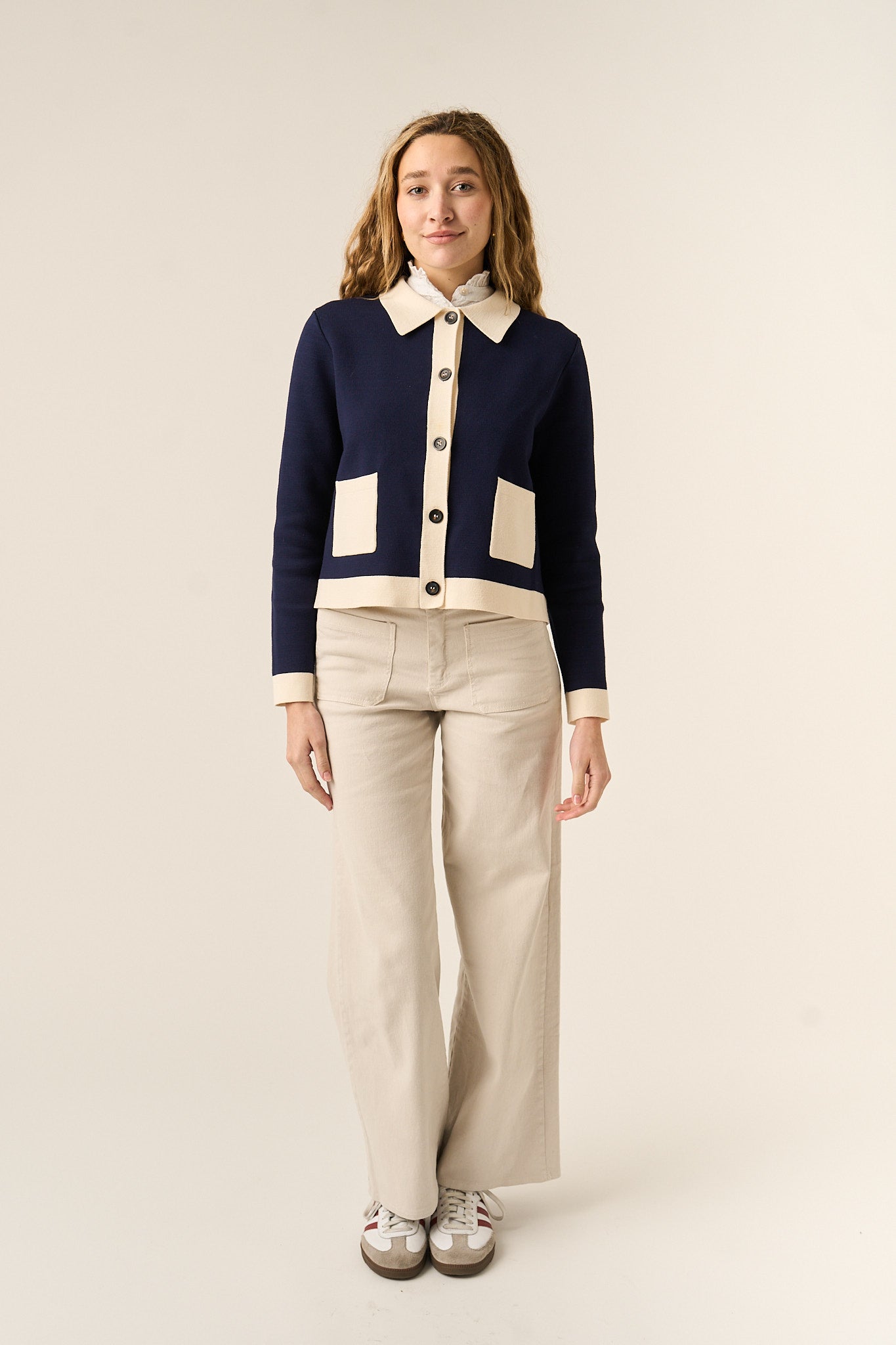 Dalia Navy Cardigan