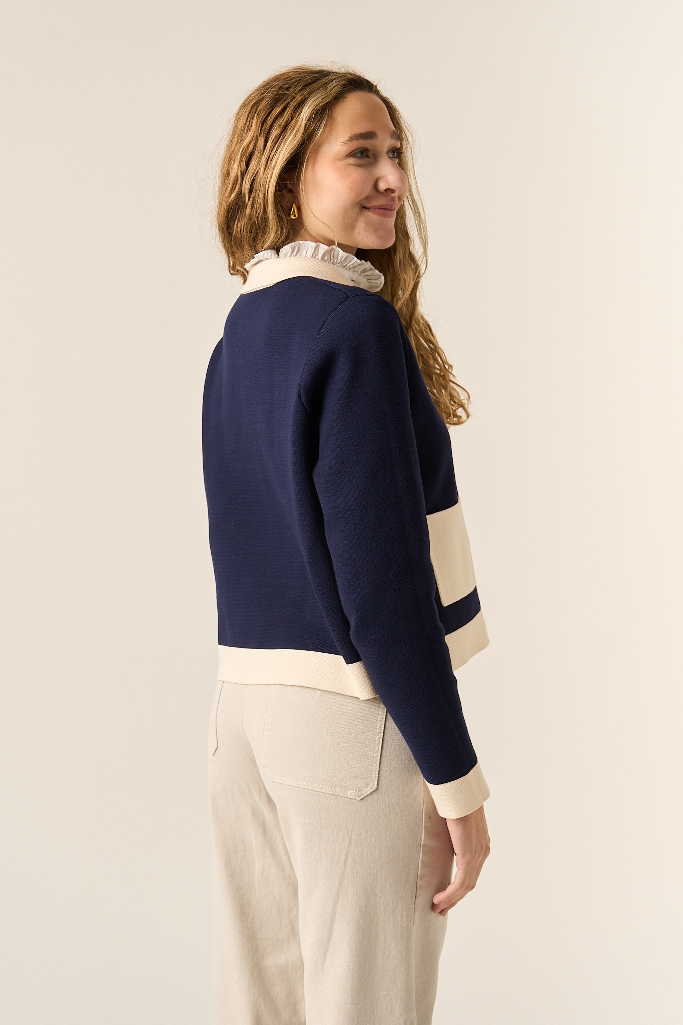 Dalia Navy Cardigan