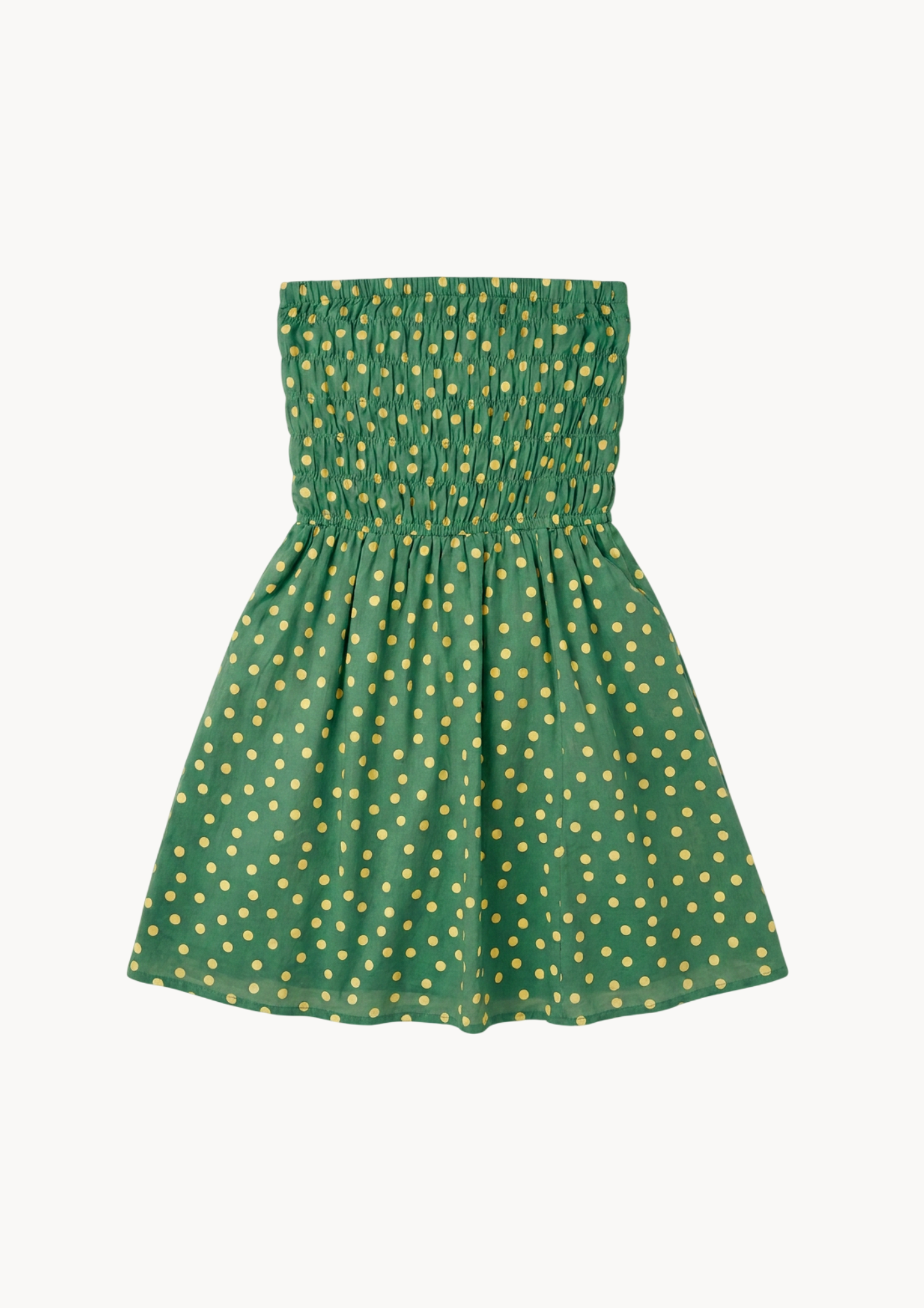 Vestido Emily Topos Verde Corto