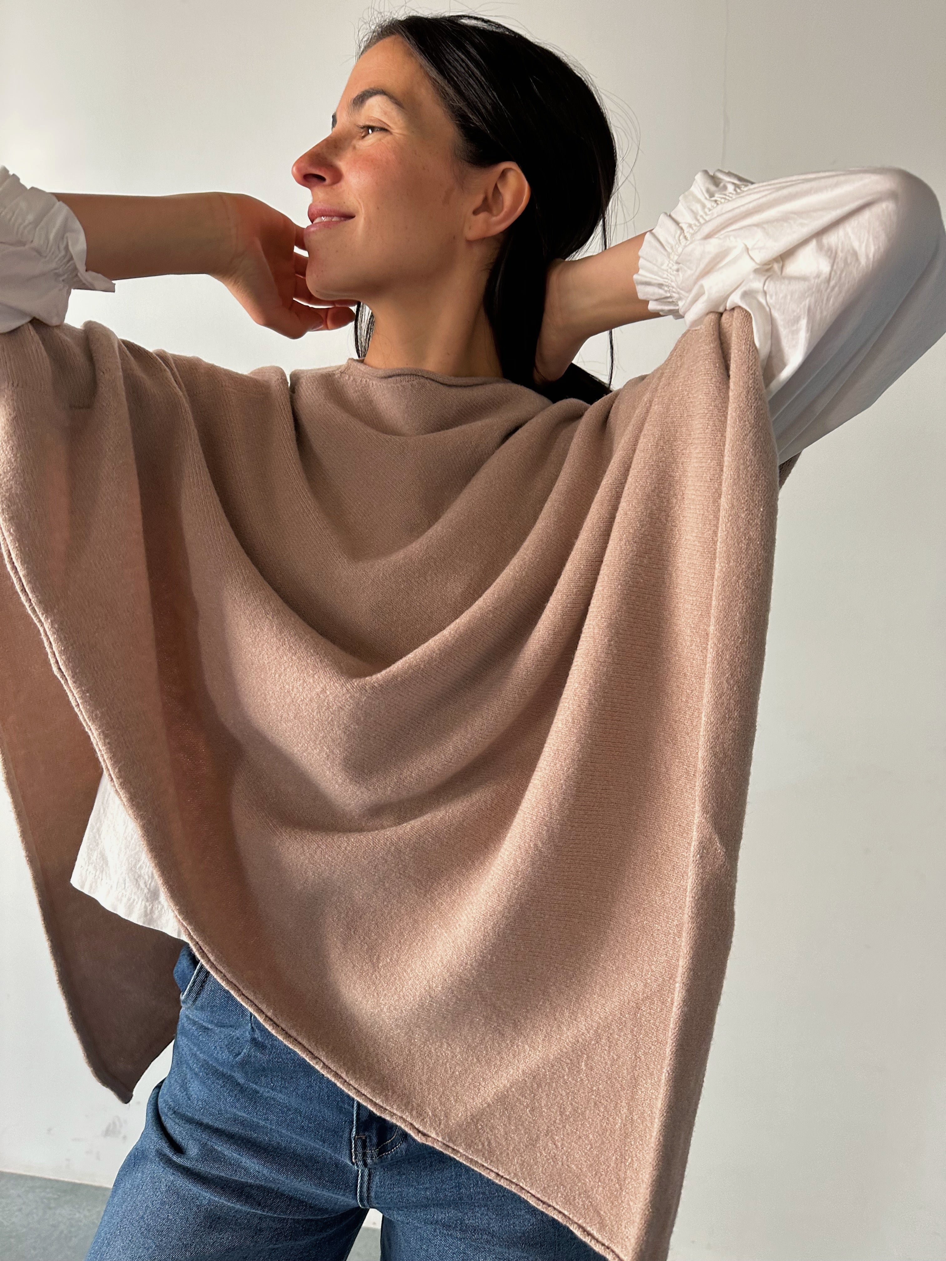 Poncho Beige