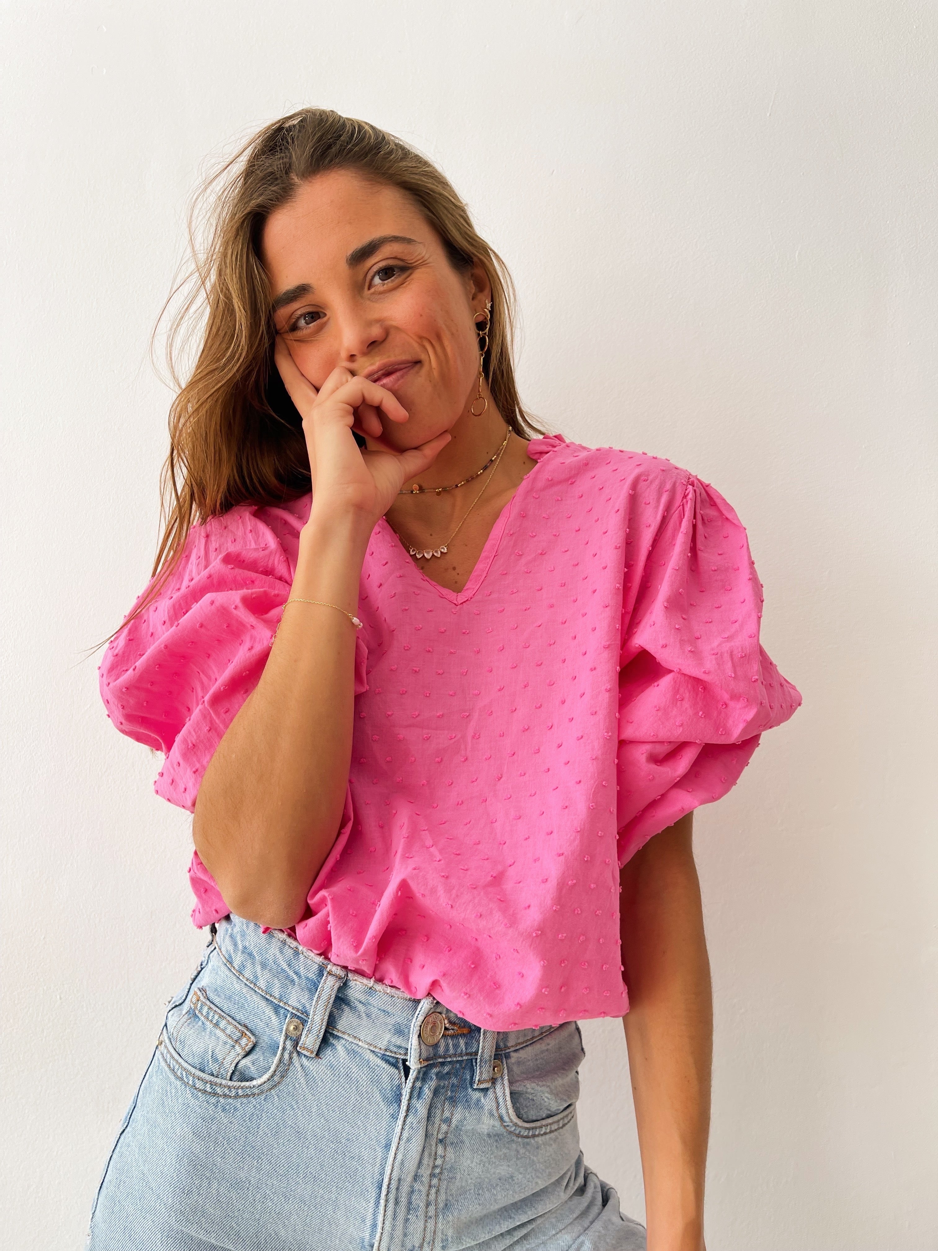 Blusa Isabella Fucsia