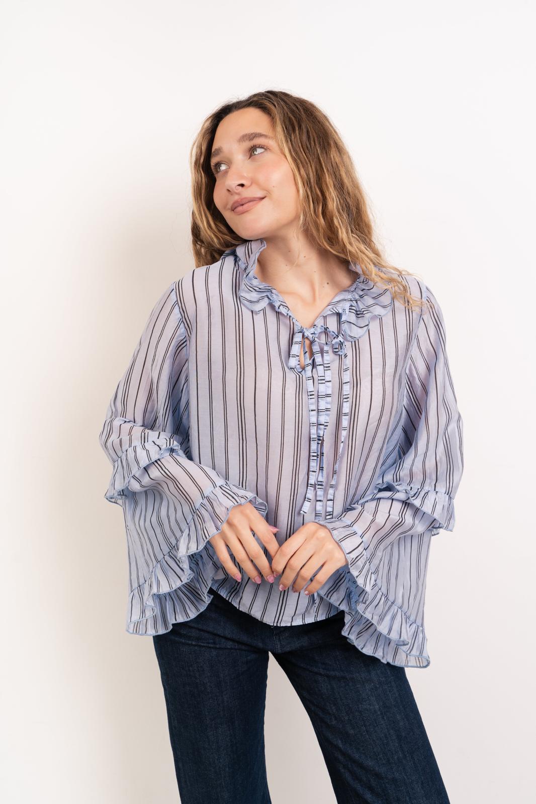 Alicia Blue Blouse