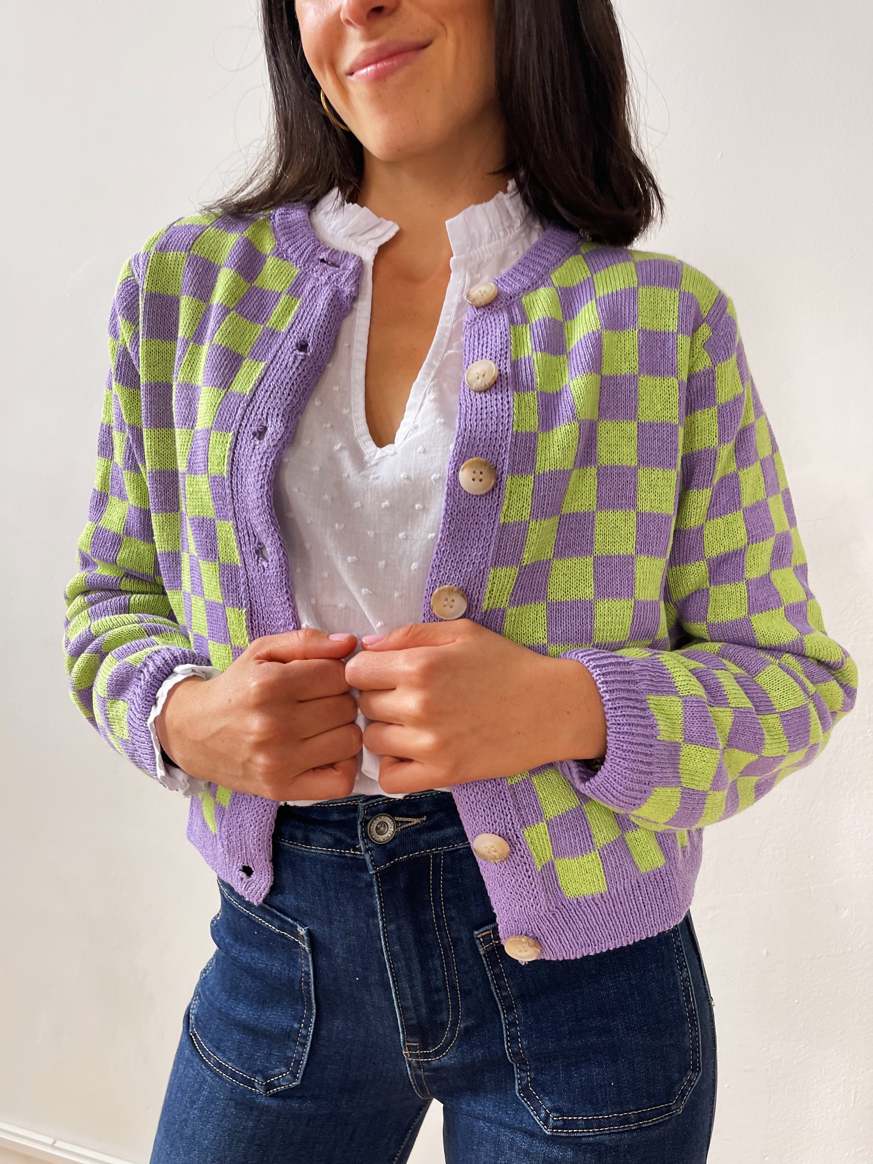 Martina Lavender Cardigan