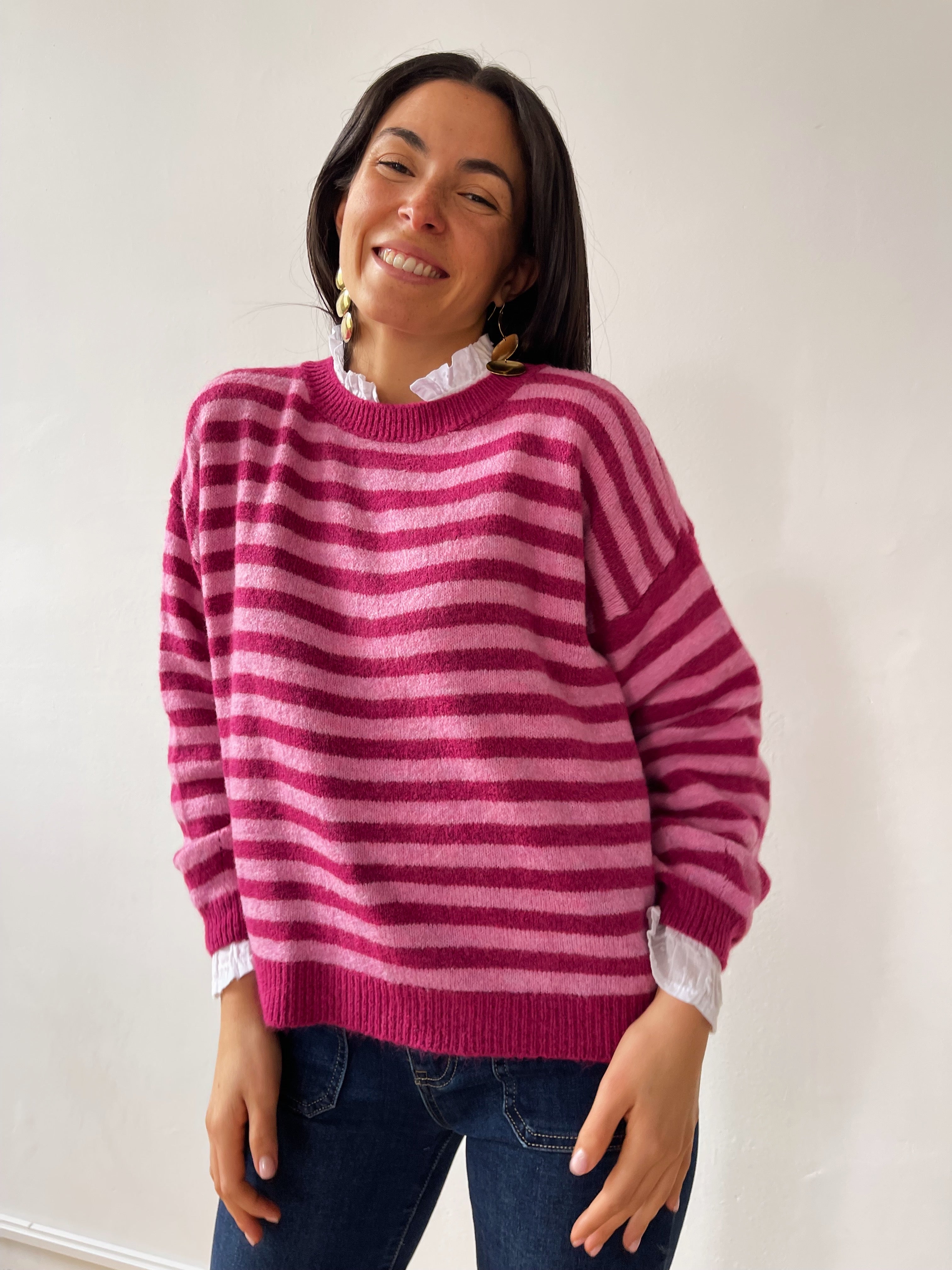 Purple and Orange Pia Sweater