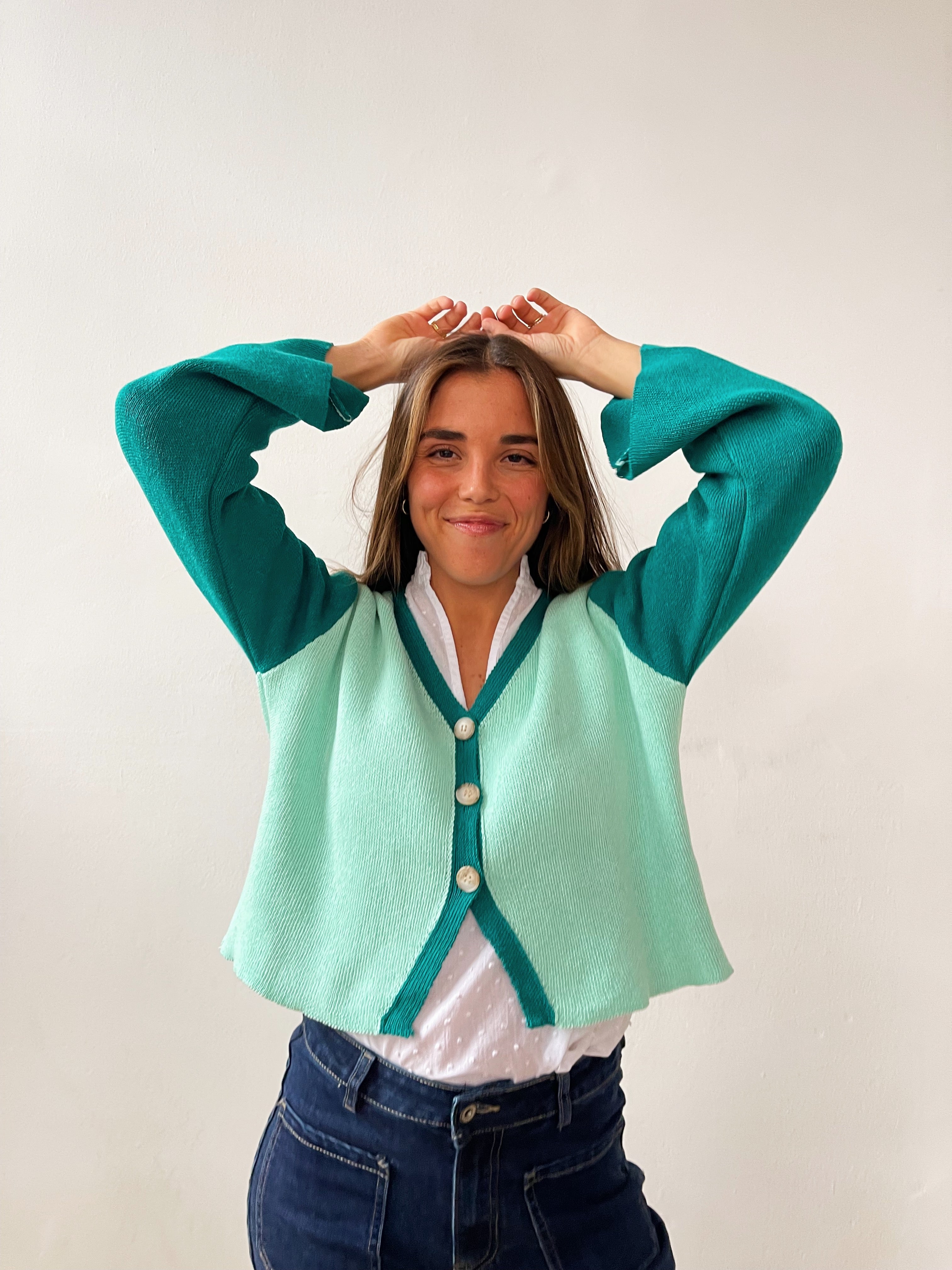 Rous Green Cardigan