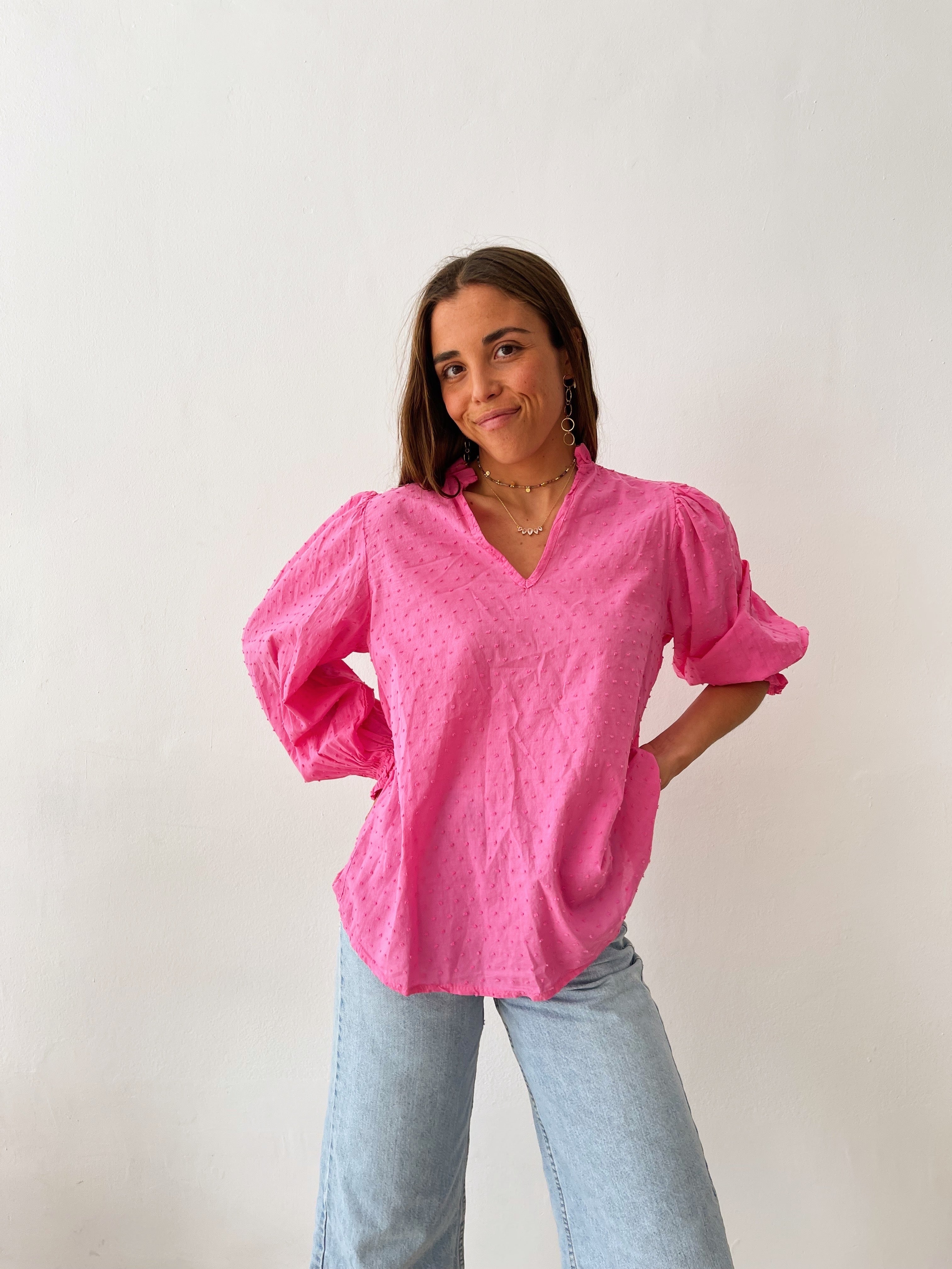 Isabella Fuchsia Blouse