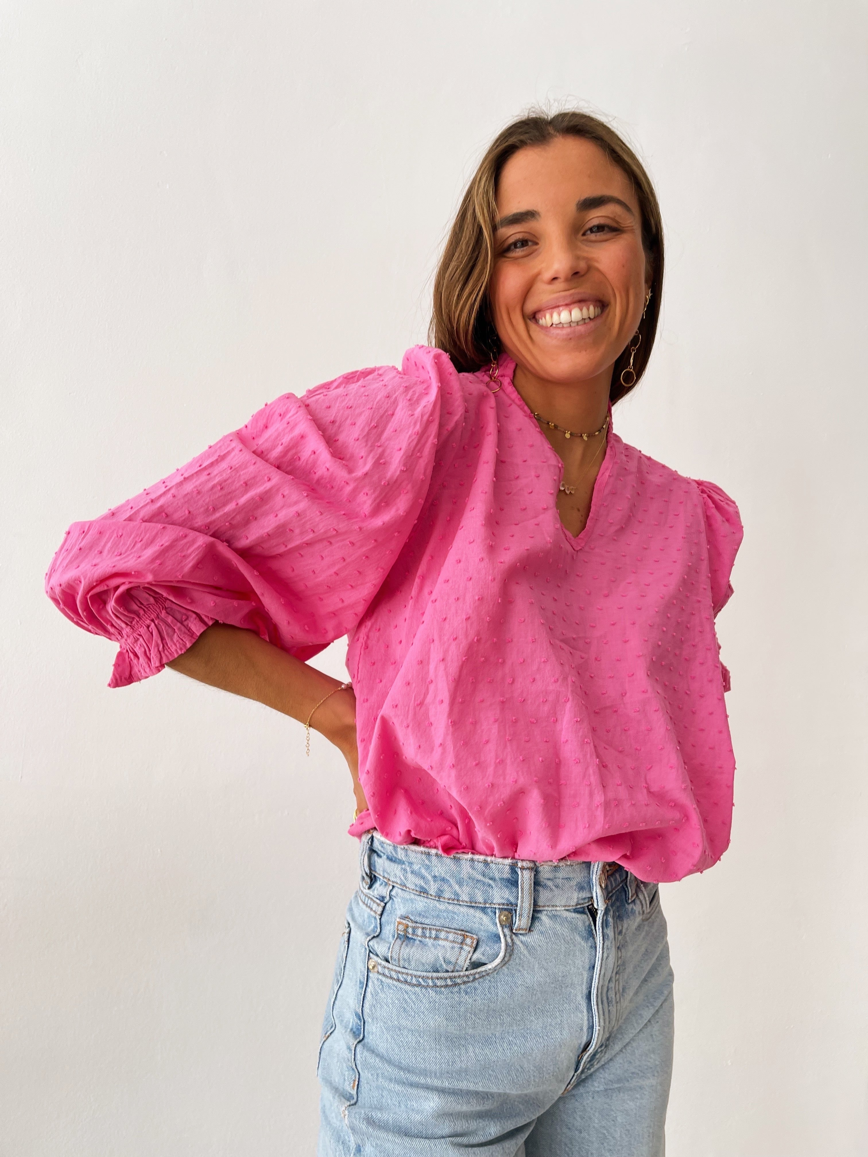 Blusa Isabella Fucsia