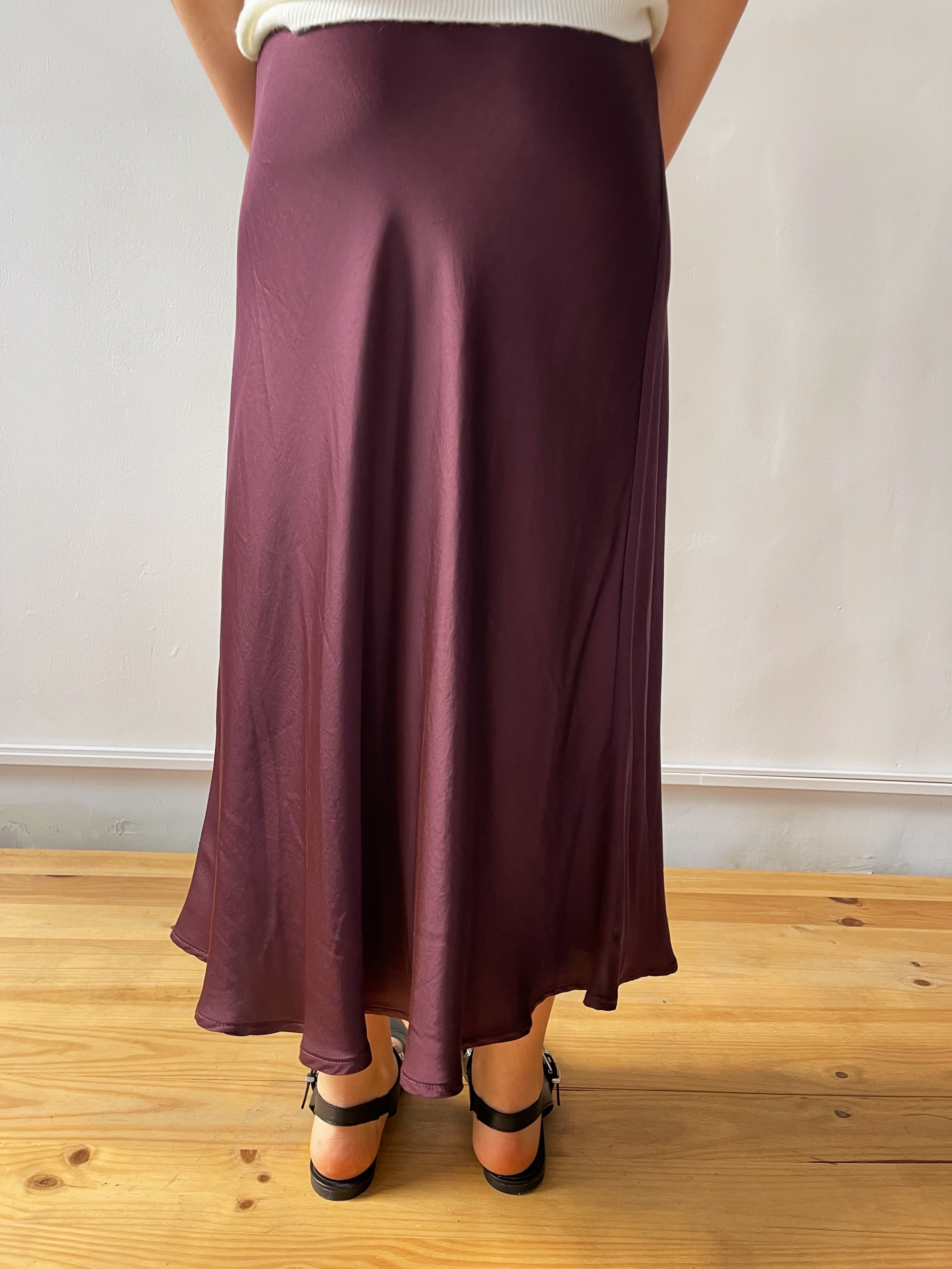 Tania Burgundy Skirt