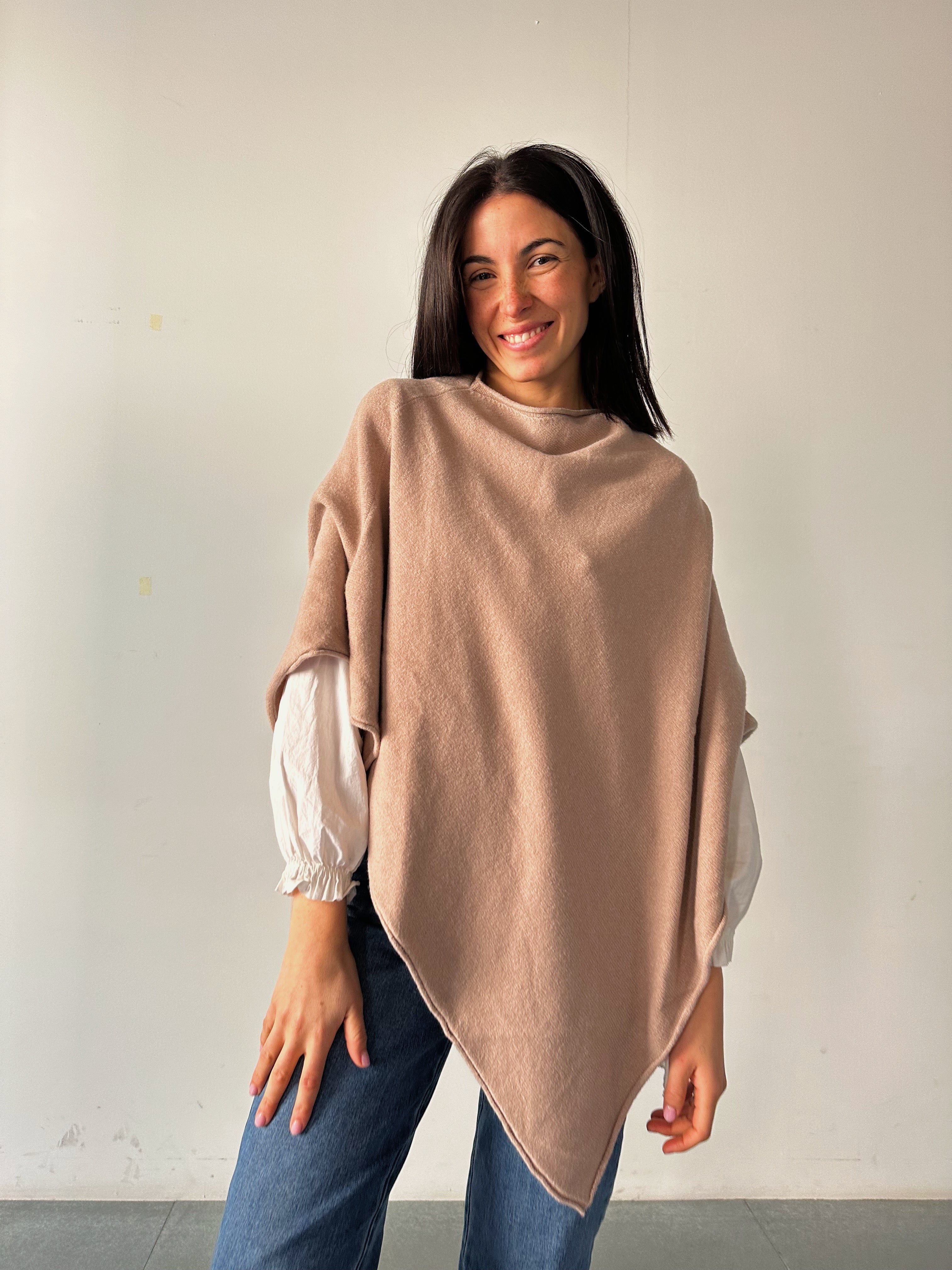 Poncho Beige