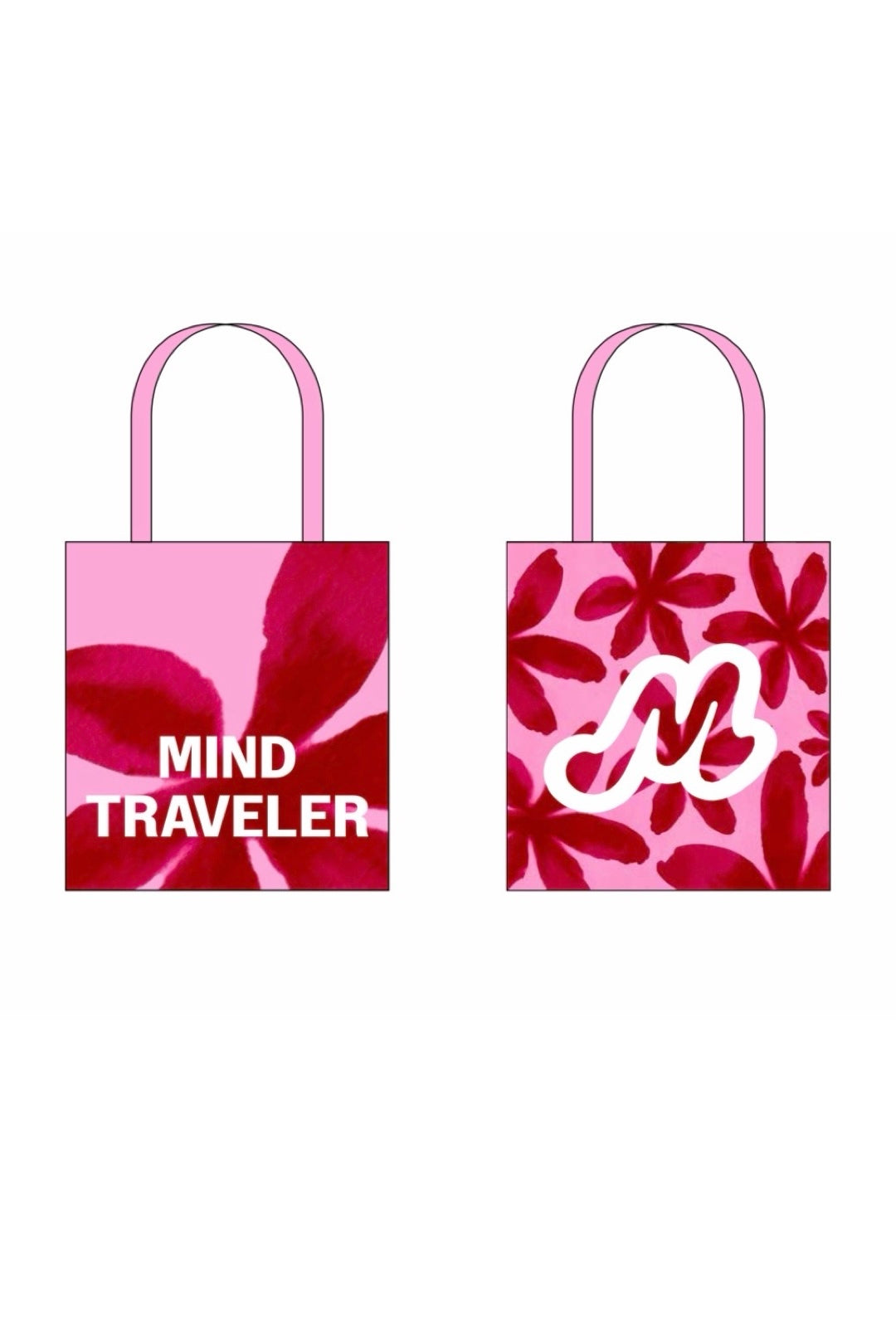 Tote Bag Mind Traveler Flores Rosa